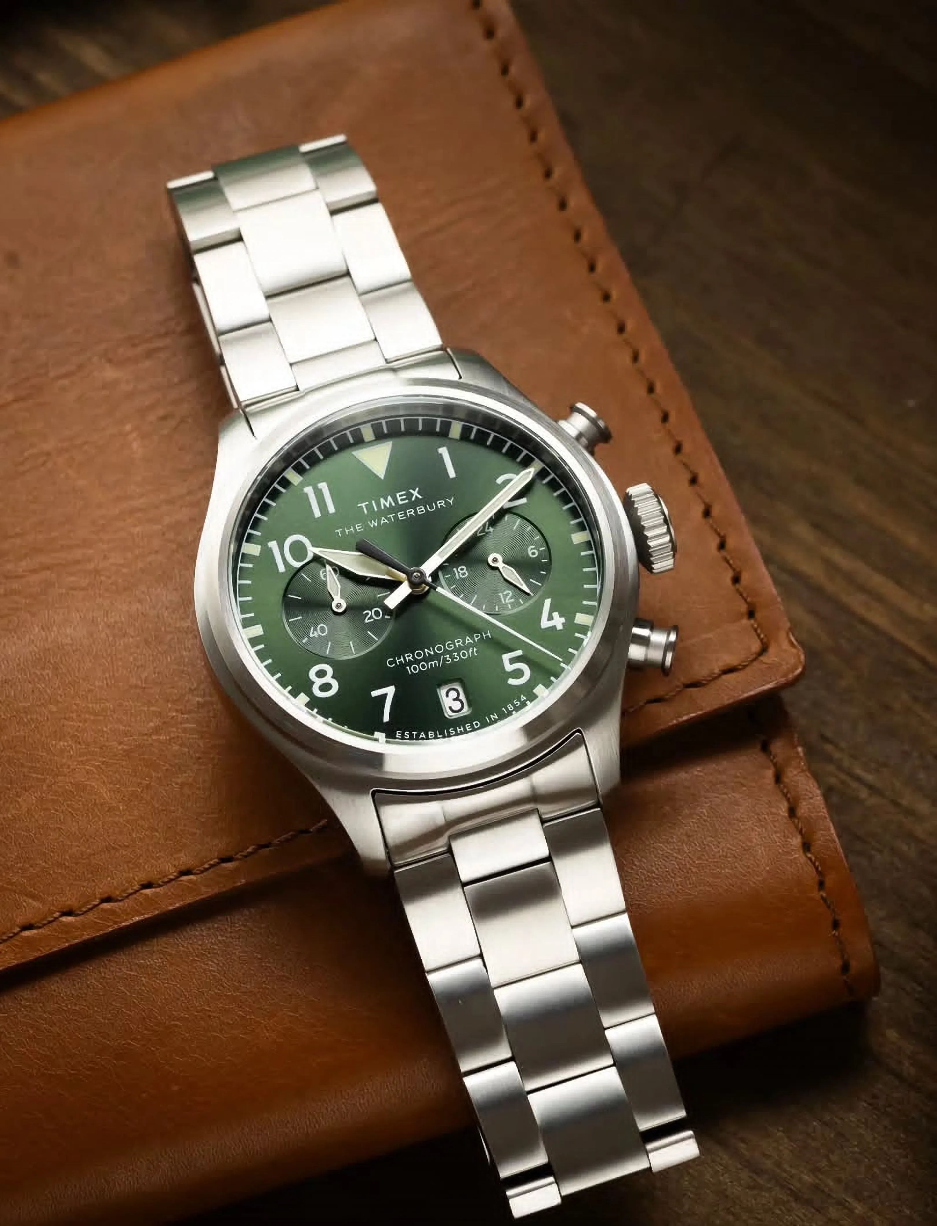 Timex - Waterbuy Ace Chronograph - silver-tone/green - 2