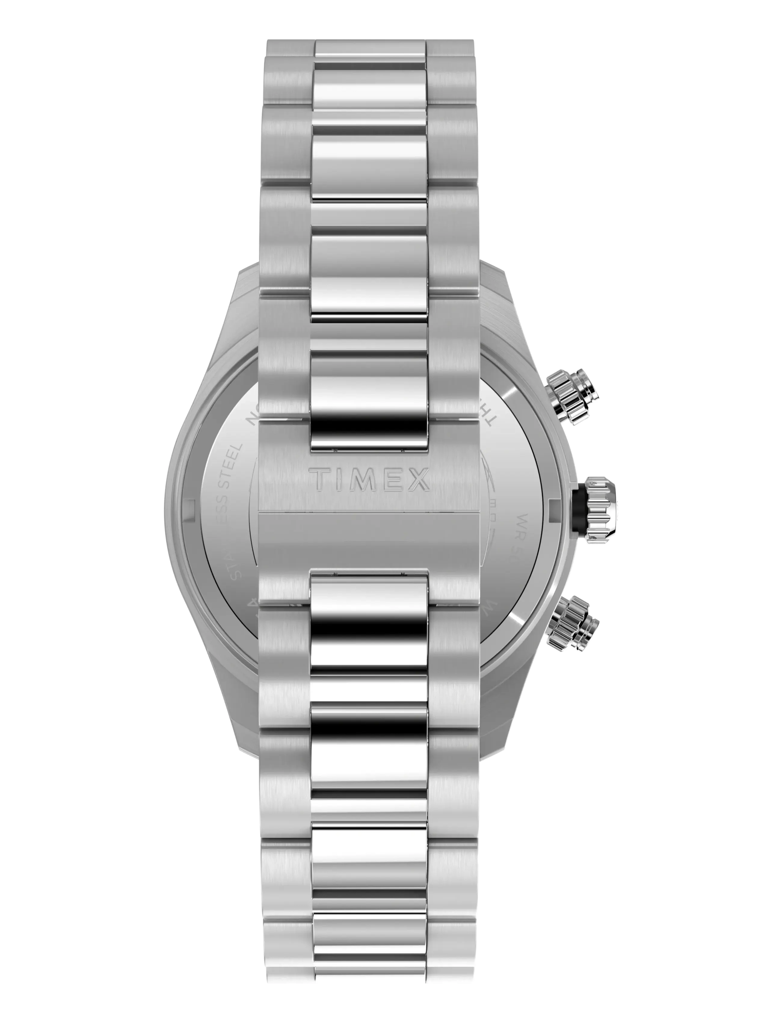 Timex - WATERBURY HERITAGE CHRONOGRAPH SST CASE SILVER DIAL BRACELET - silver-tone/silver - 3