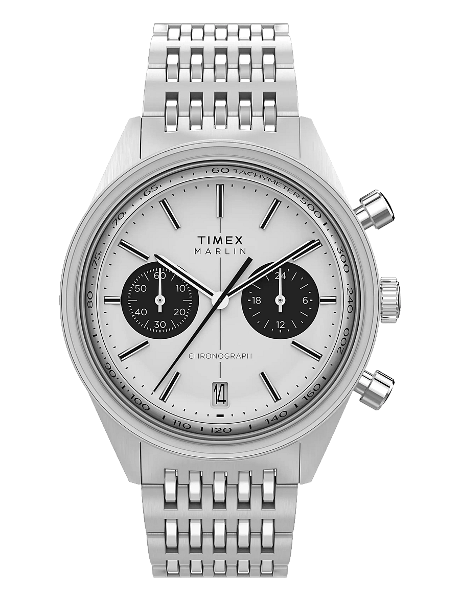 Timex - Marlin Jet Quartz Chronograph - analoga klockor - silver tone, silver tone - 0