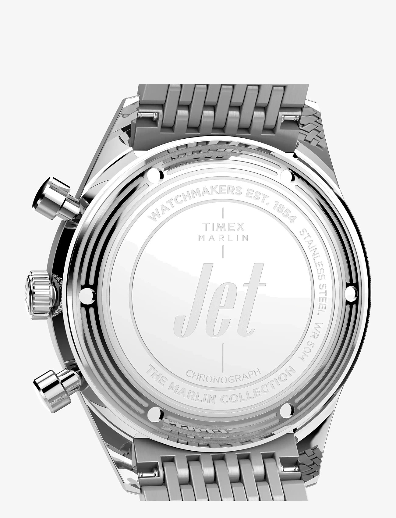 Timex - Marlin Jet Quartz Chronograph - sünnipäevakingitused - silver tone, silver tone - 3