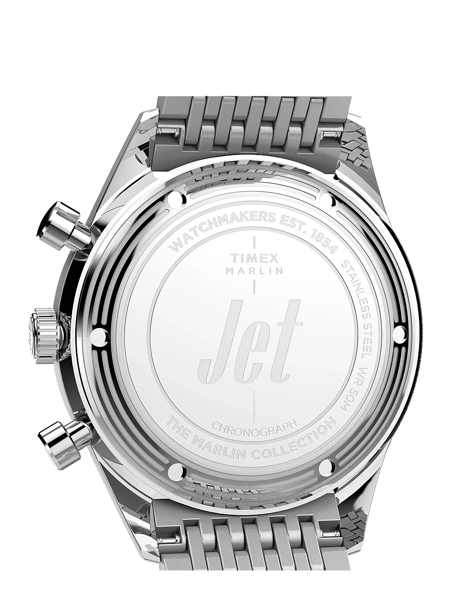 Timex - Marlin Jet Quartz Chronograph - analoga klockor - silver tone, silver tone - 3