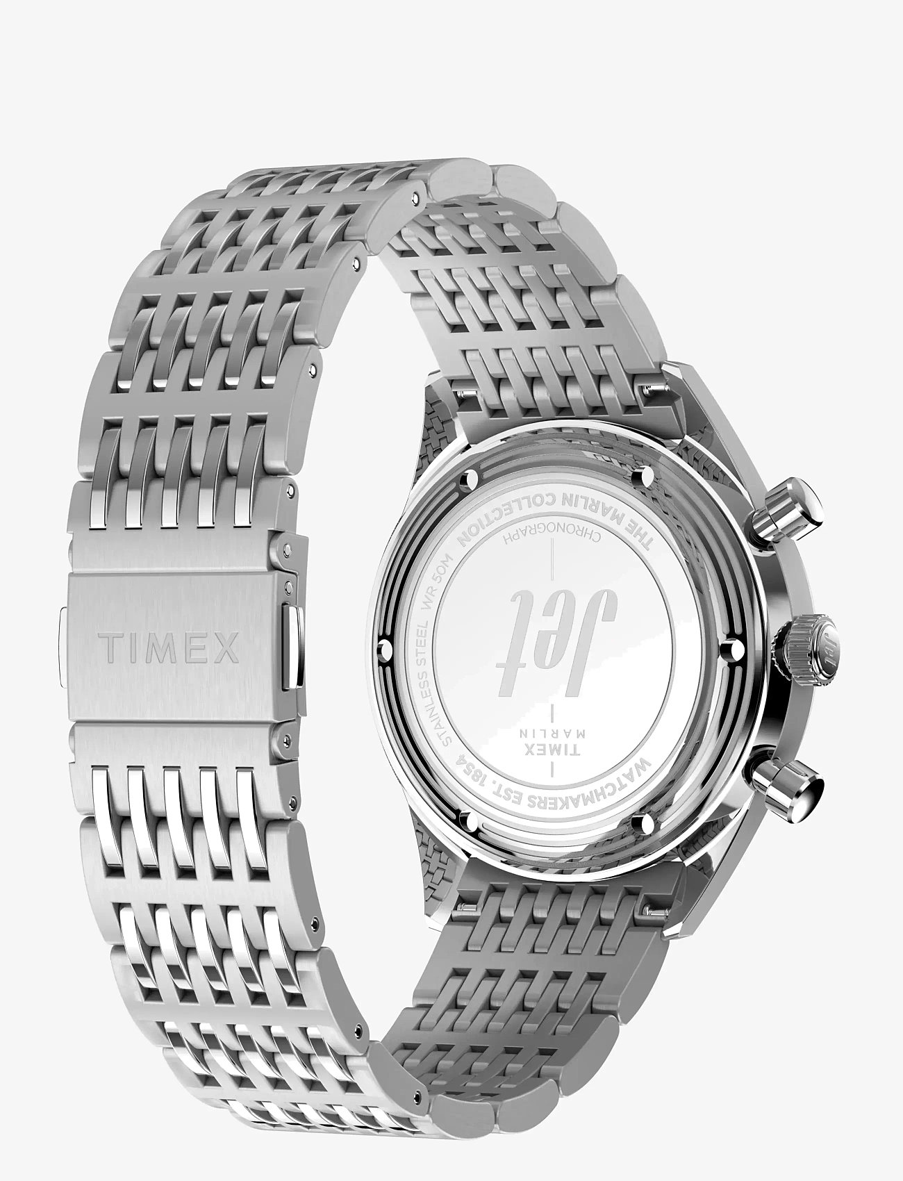 Timex - Marlin Jet Quartz Chronograph - sünnipäevakingitused - silver tone, silver tone - 4