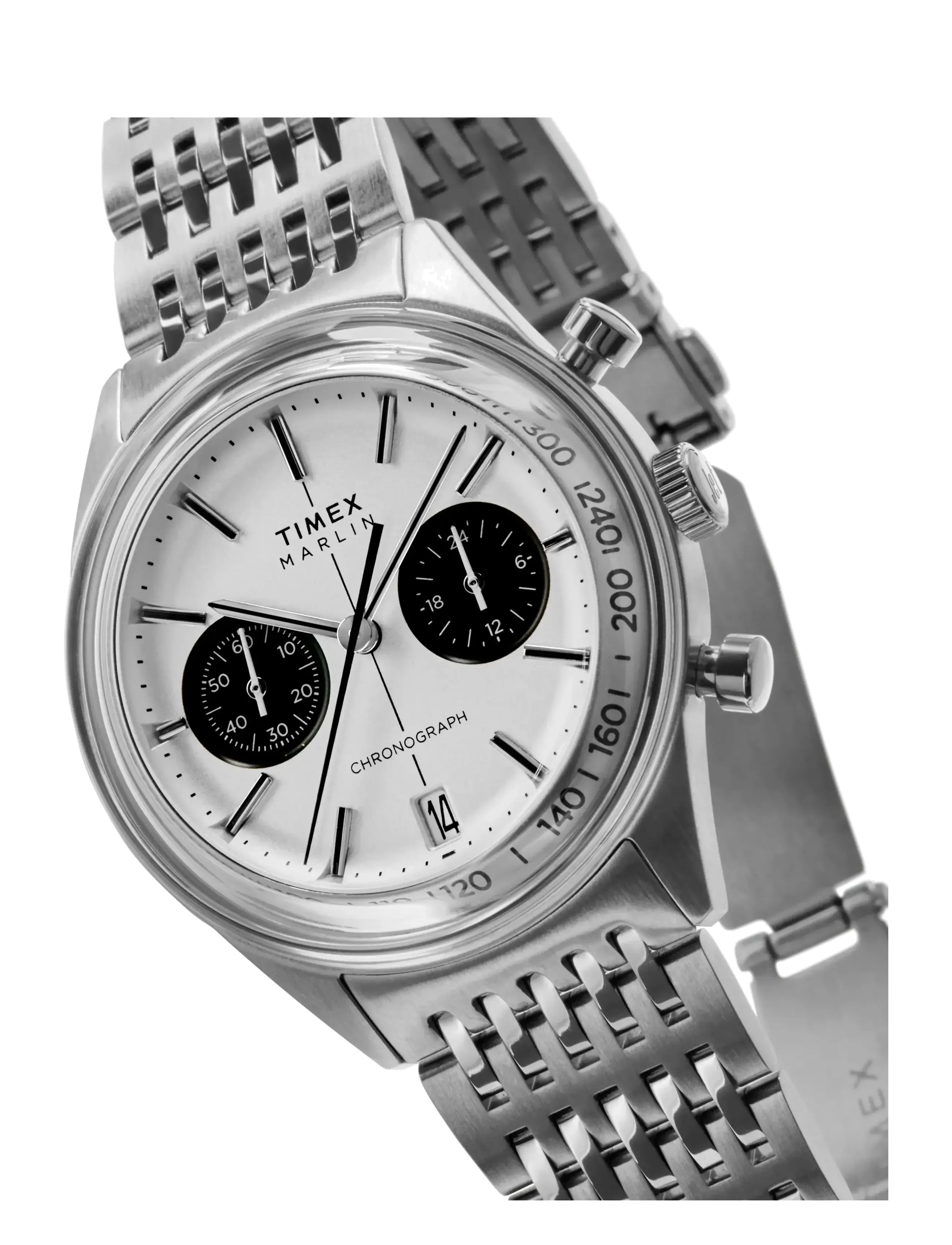 Timex - Marlin Jet Quartz Chronograph - sünnipäevakingitused - silver tone, silver tone - 5