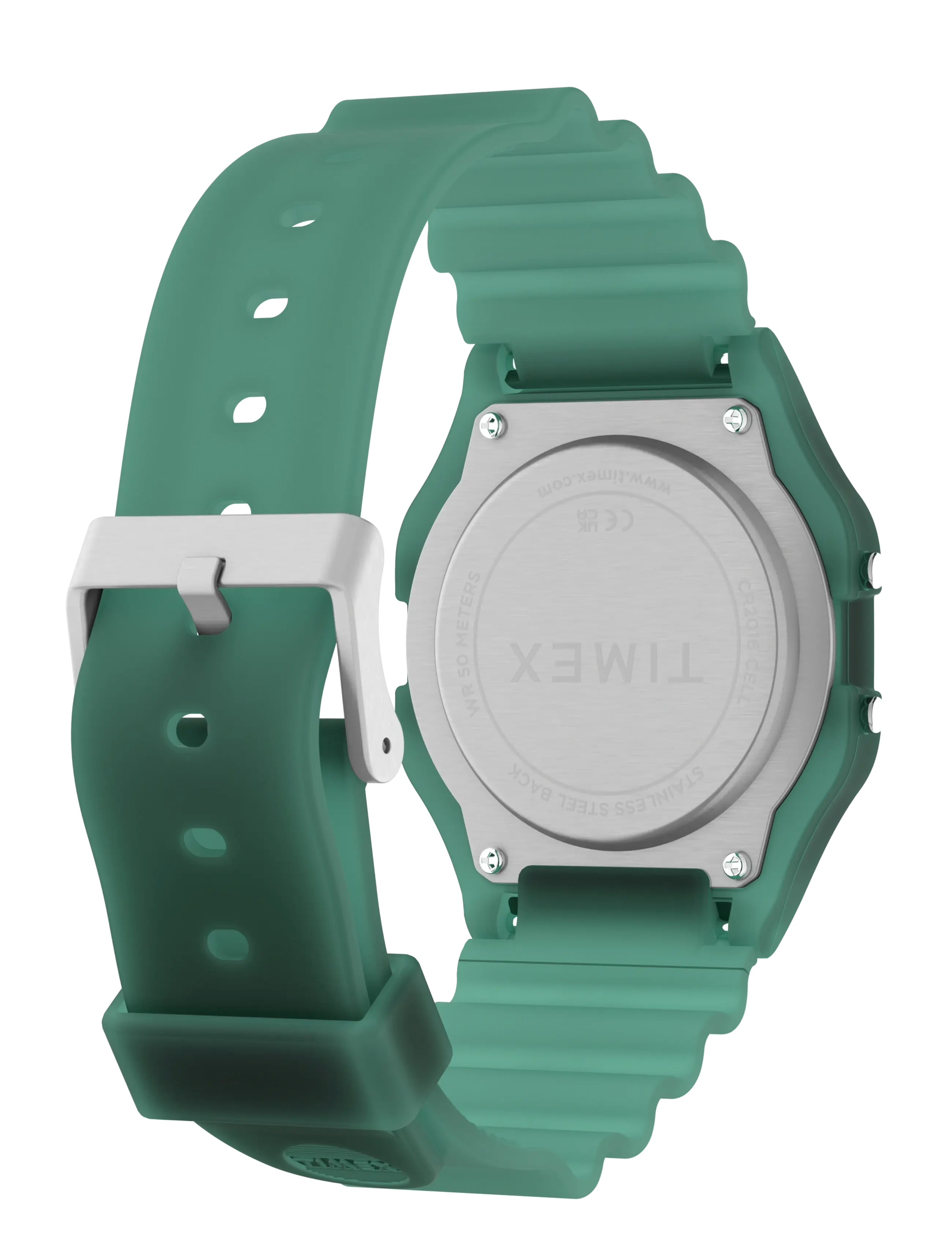 Timex - Timex T80 34mm Resin Strap Watch - green-tone/green - 5