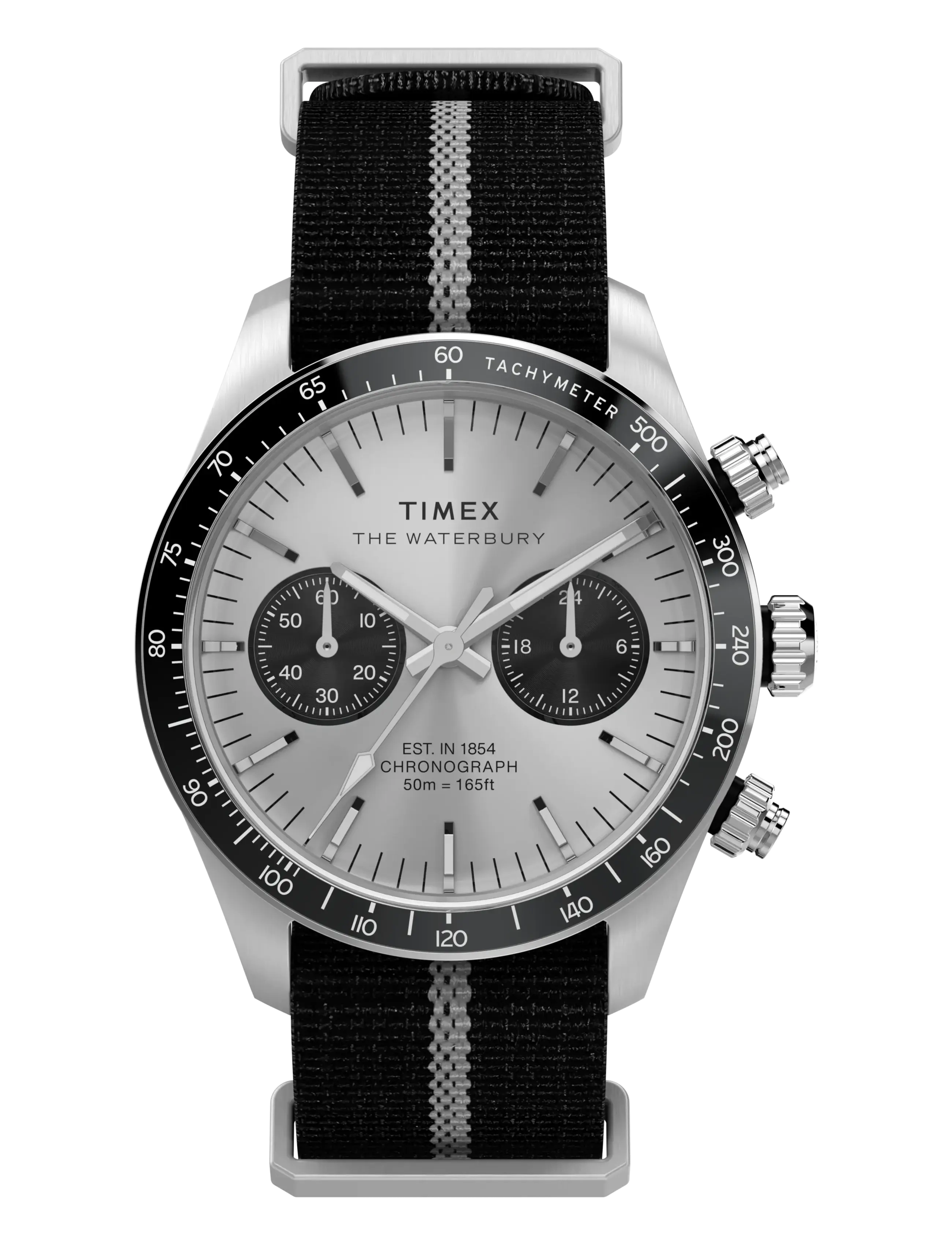 WATERBURY HERITAGE CHRONO - SILVER TONE, SILVER TONE