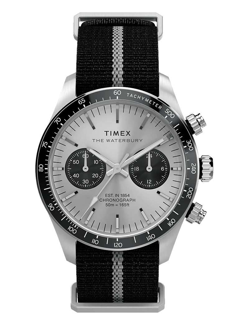 Timex - WATERBURY HERITAGE CHRONO - zegarki analogowe - silver tone, silver tone - 0