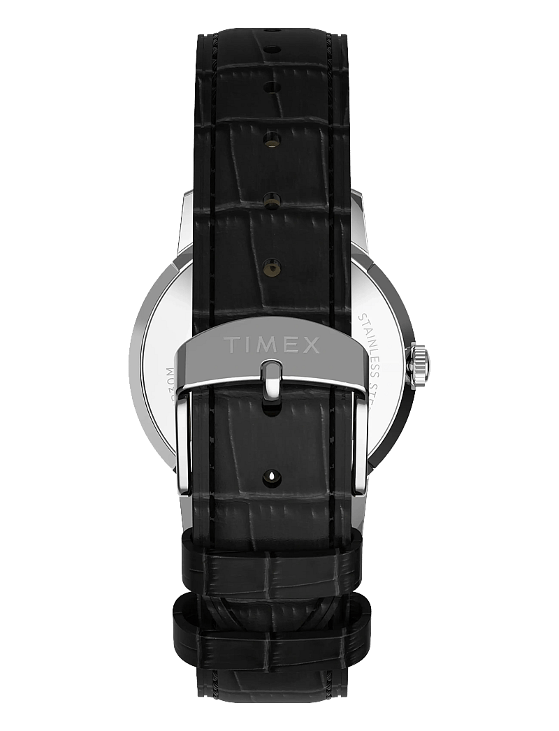 Timex - Marlin 34mm SST Case with Black Strap and Silver Dial - analoge uhren - silver-tone/white - 3
