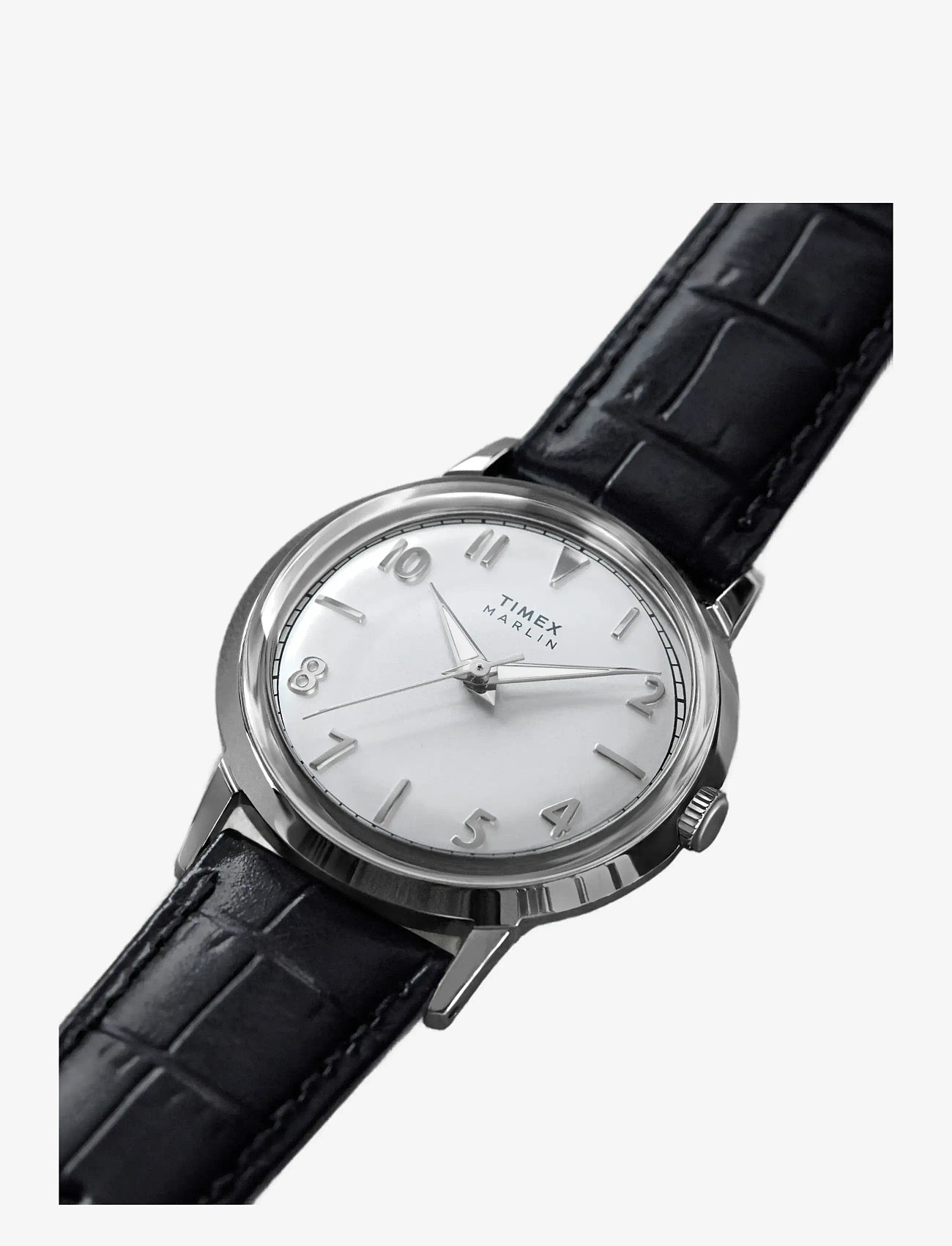 Timex - Marlin 34mm SST Case with Black Strap and Silver Dial - analoge uhren - silver-tone/white - 4