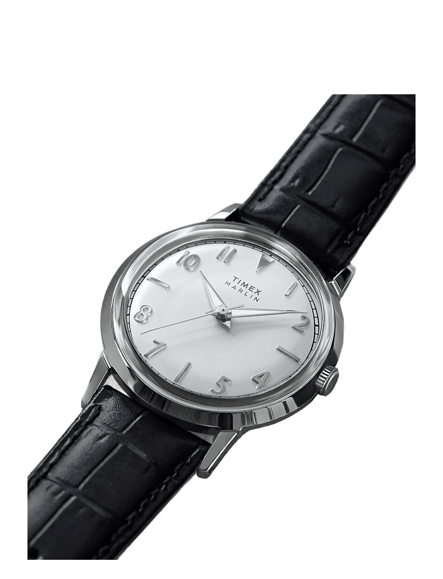 Timex - Marlin 34mm SST Case with Black Strap and Silver Dial - analoge uhren - silver-tone/white - 4