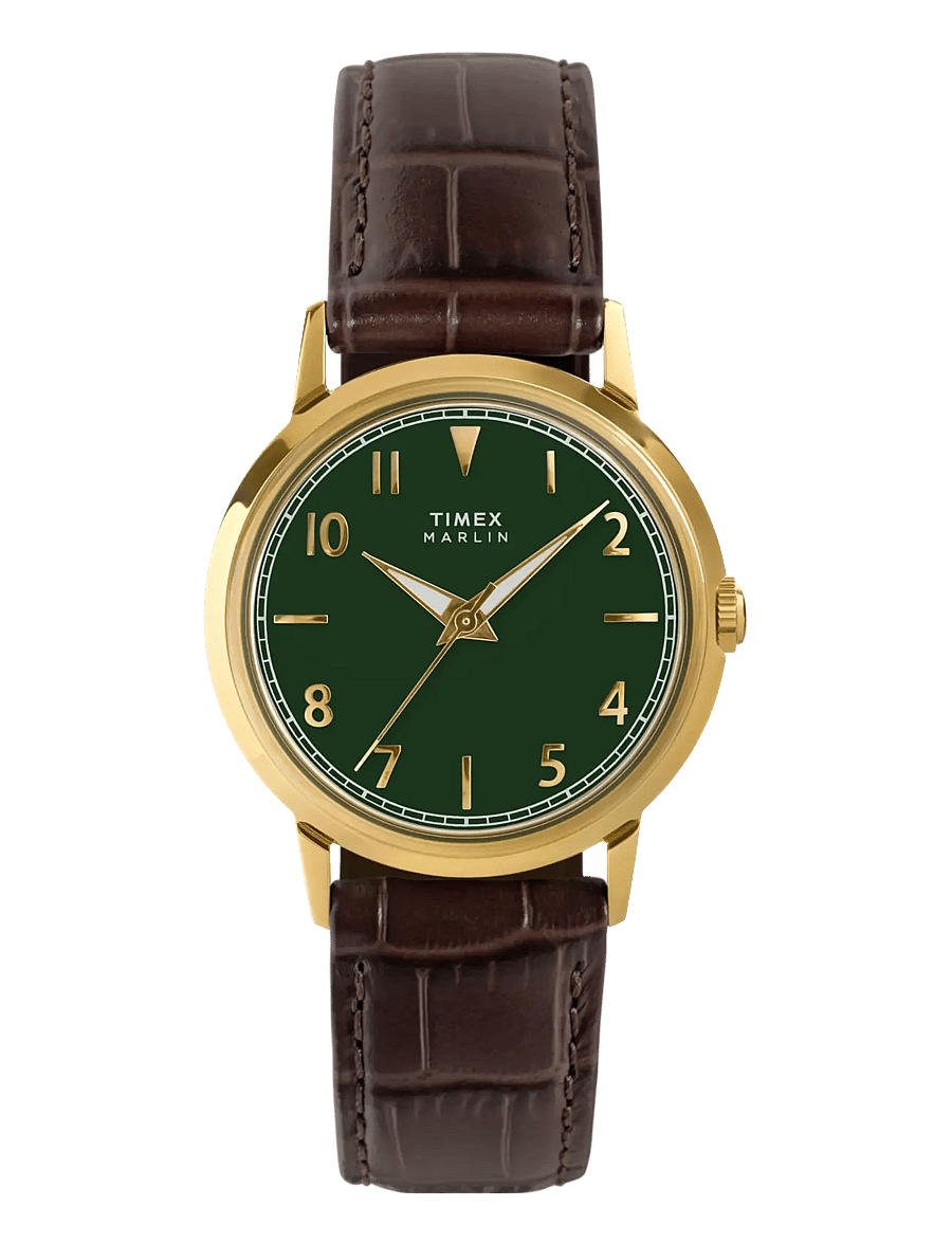 Timex - Marlin 34mm Quartz - gold-tone/green - 1