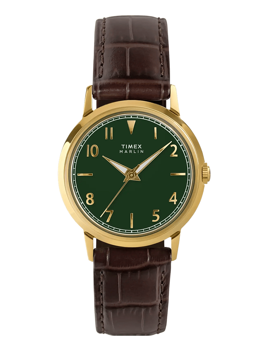 Timex - Marlin 34mm Quartz - gold-tone/green - 5