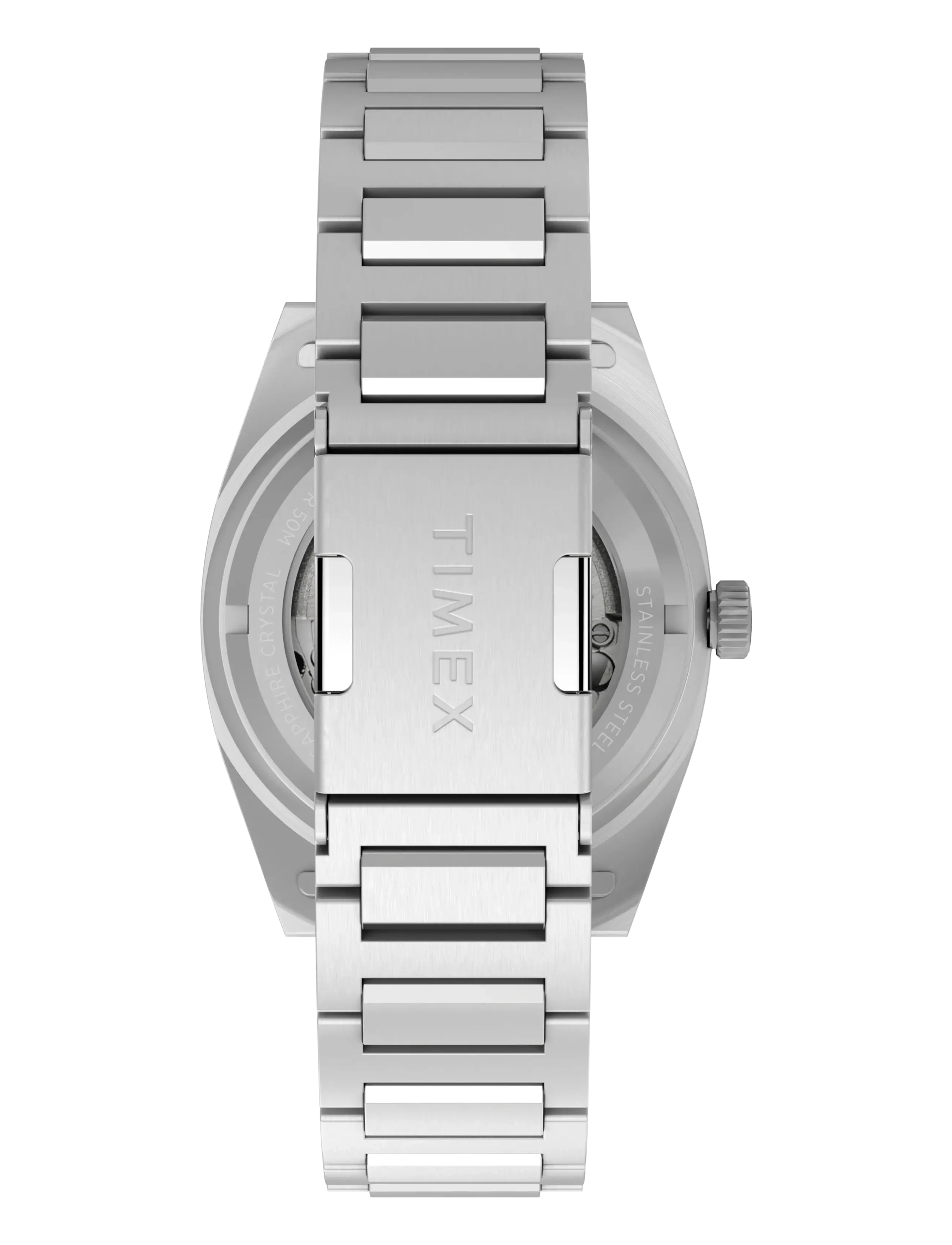 Timex - Expedition Field Post Automatic 39mm SST Case Black Dial Bracelet - analoge uhren - silver-tone/green - 2