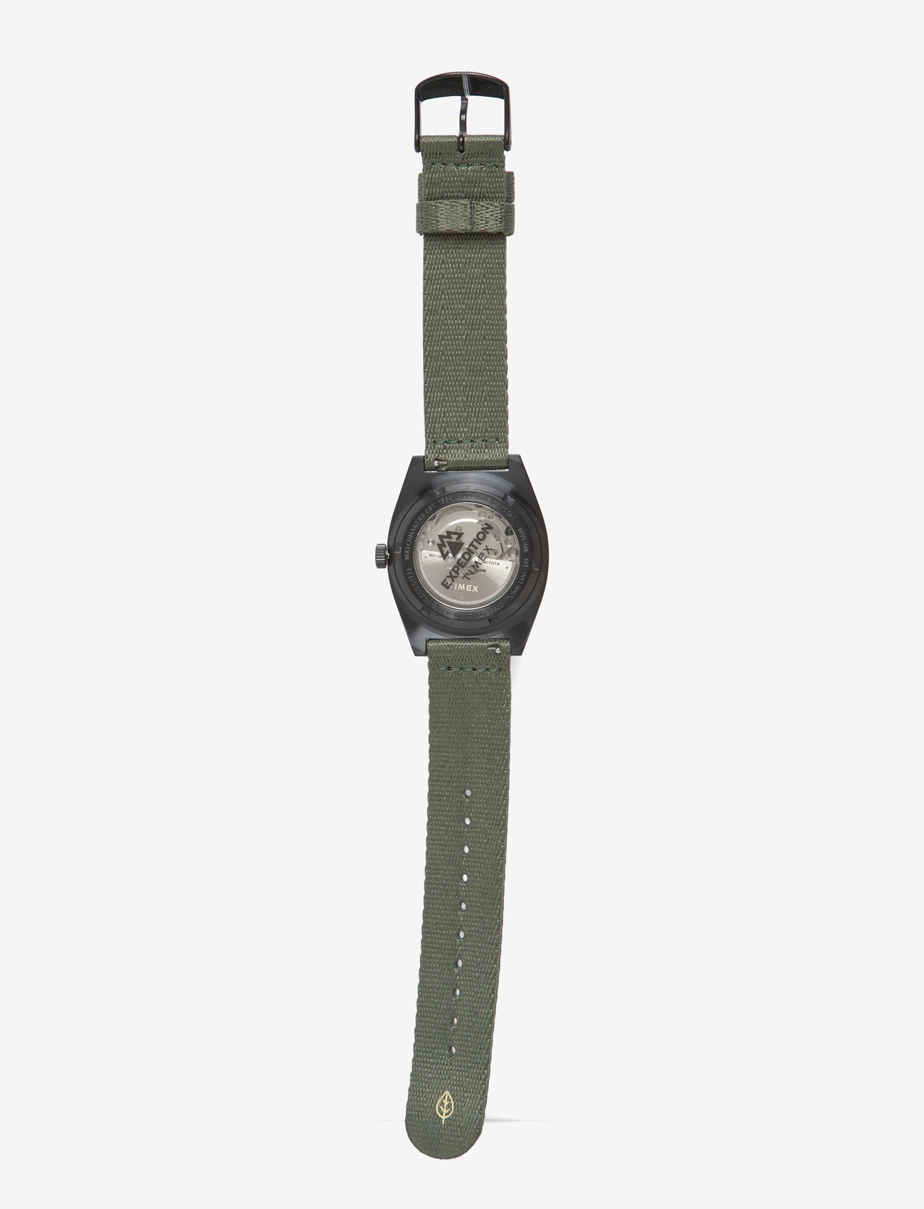 Timex - Expedition Field Post Automatic 39mm Black Case Dk Green Dial Black Leather - analoge uhren - gunmetal-tone/green - 2