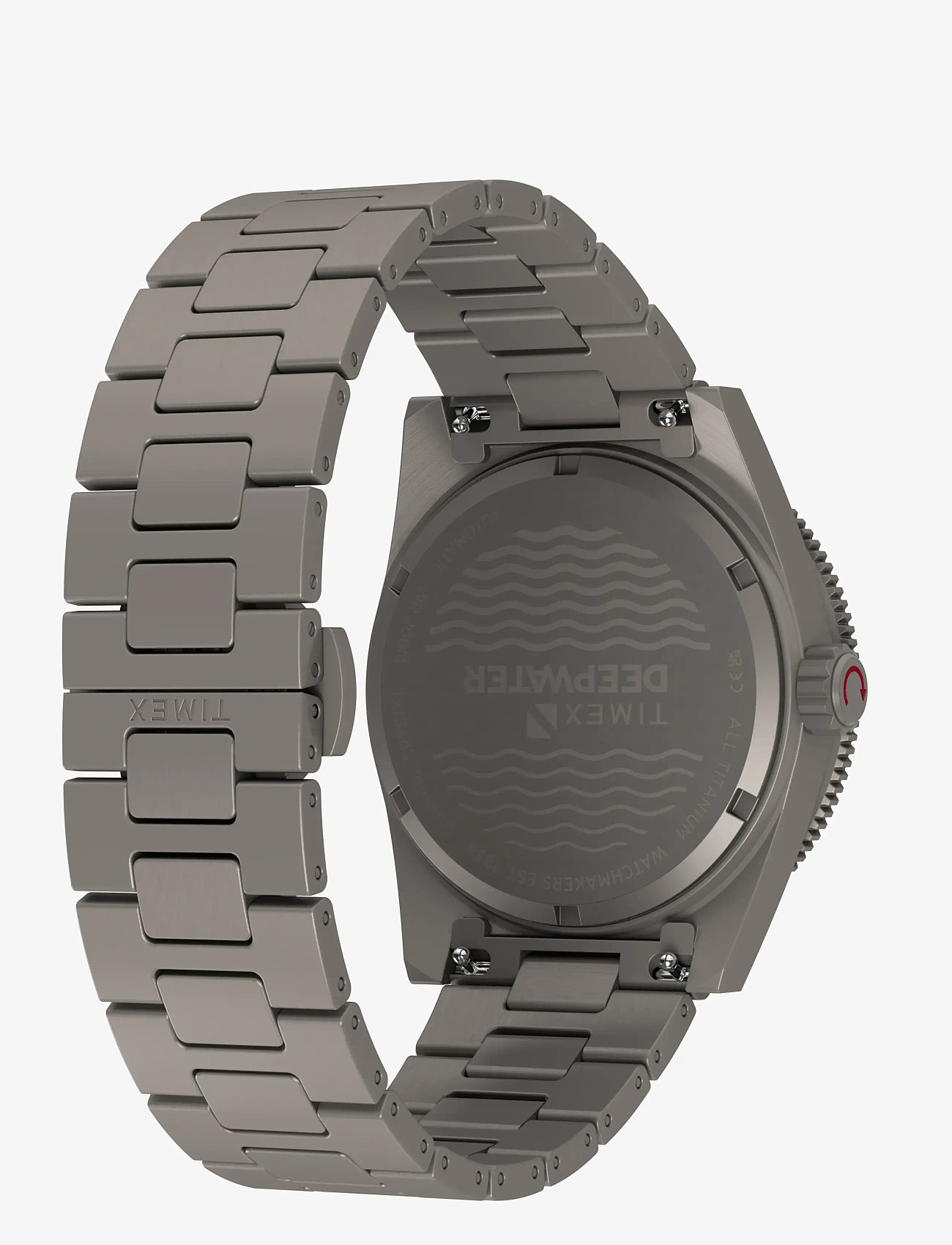 Timex - Deep Water Reef Titanium Auto Blk Dial Titanium Bracelet - analoge ure - titanium-tone/black - 4