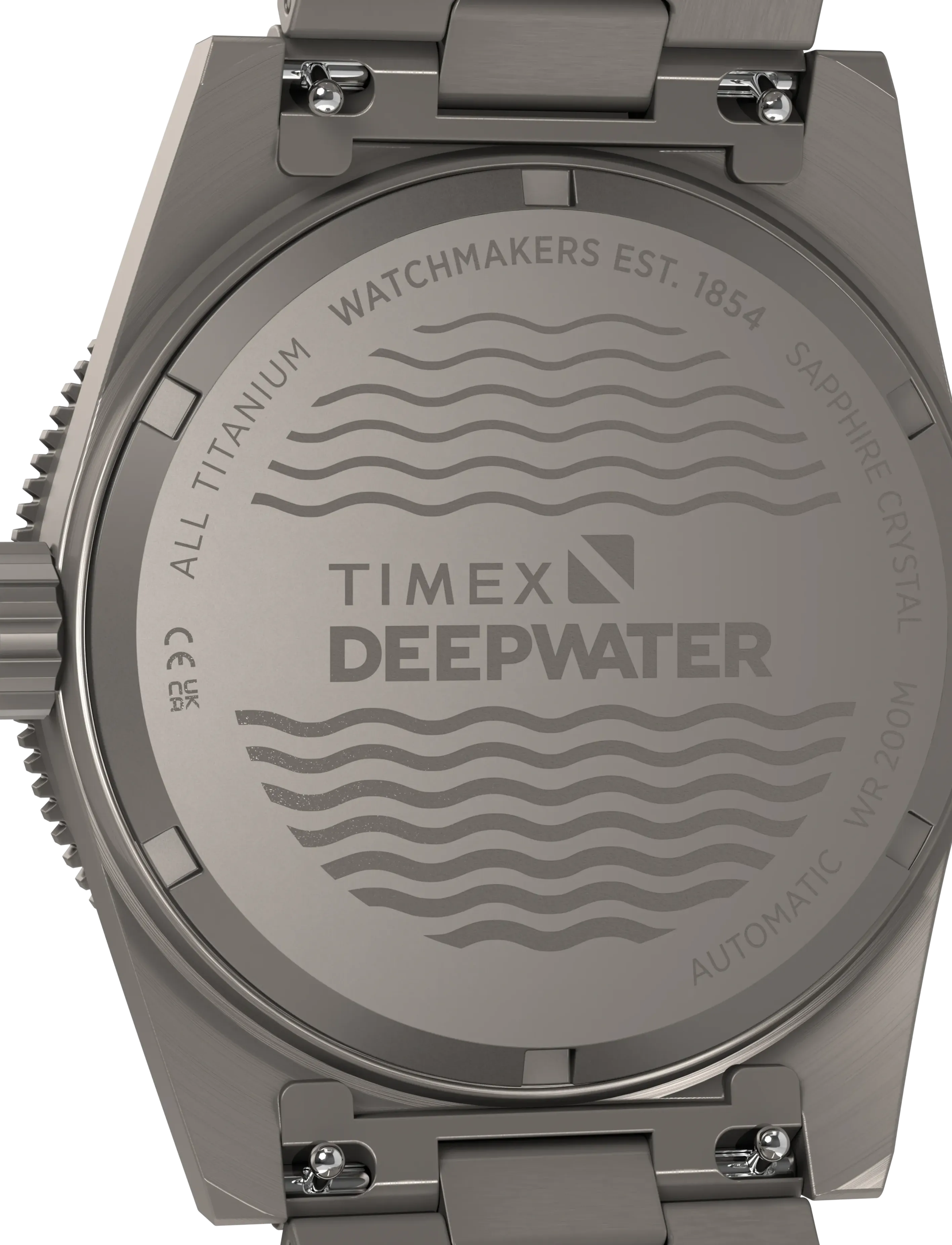 Timex - Deep Water Reef Titanium Auto Blk Dial Titanium Bracelet - analog watches - titanium-tone/black - 5
