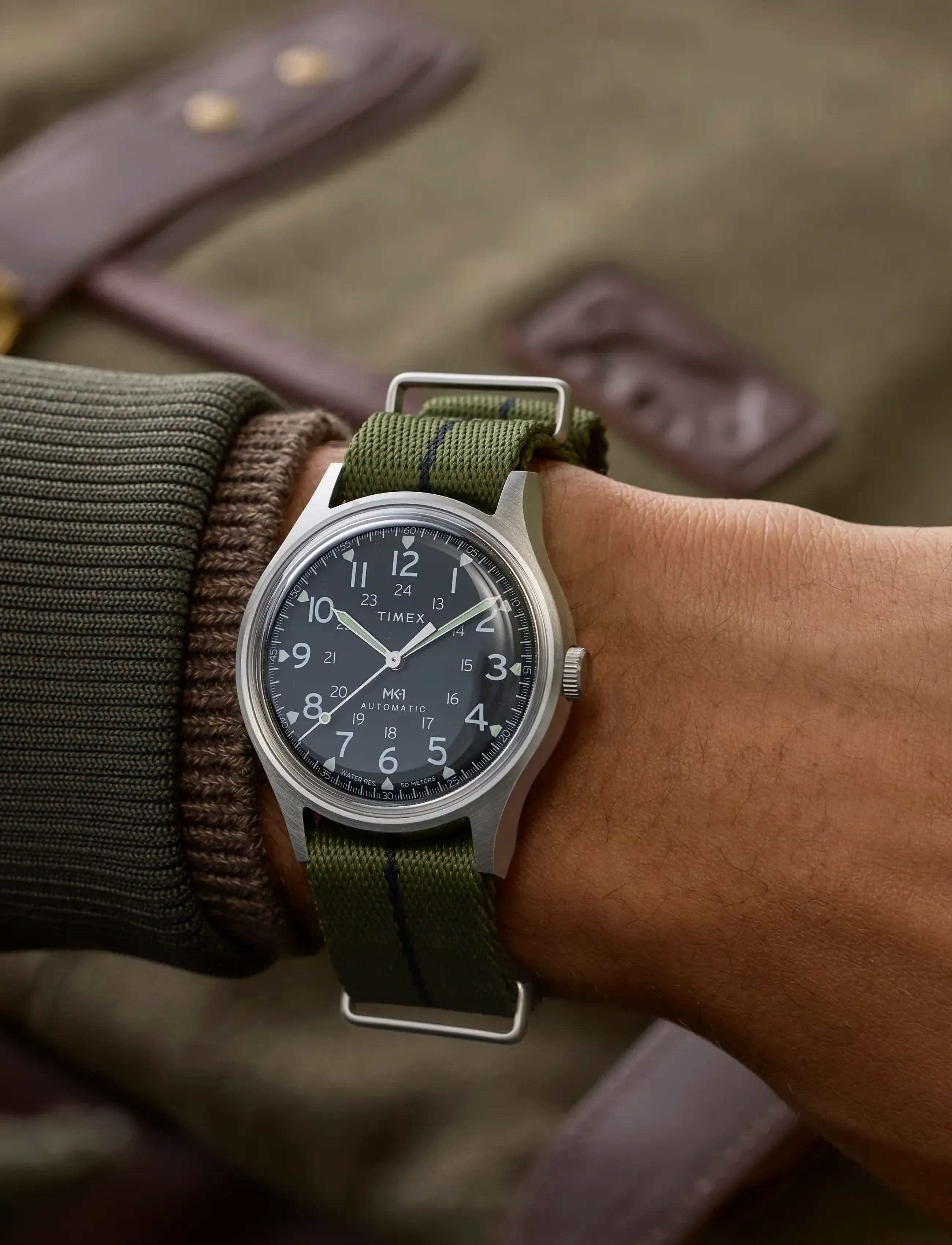 Timex Mk-1 Automatic, Mænd, Automatisk Feltur, Sort, Str: 40 MM