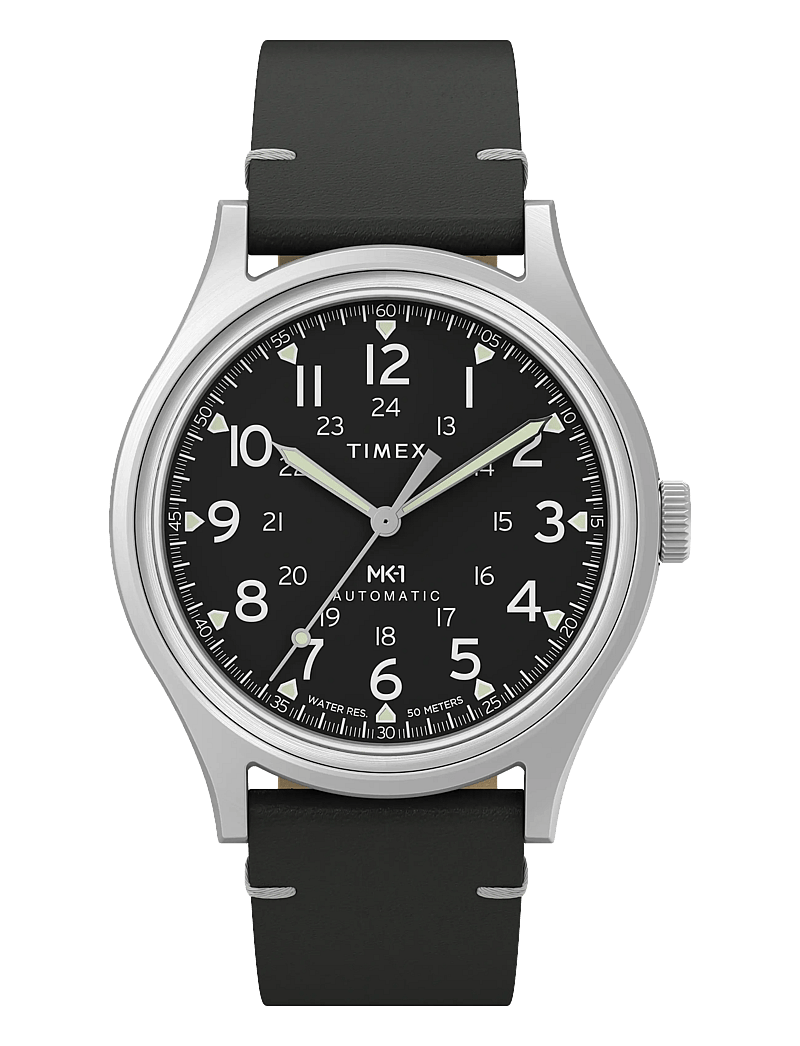 Timex - MK1 Automatic 40mm Strap Watch - analoge uhren - silver-tone/black - 0