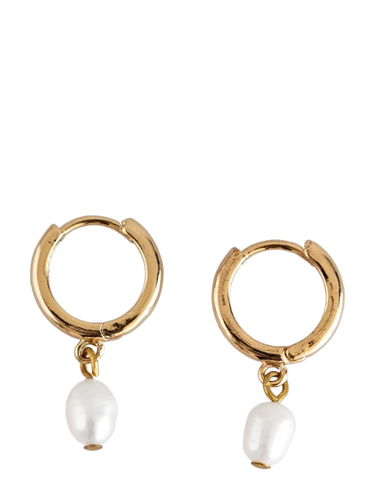 Timi of Sweden PearlPearl Small Hoop Earrings Stainless Steel - Modetrender - GOLD / gold