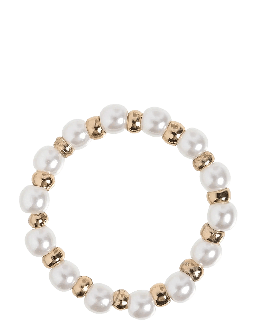 Timi of Sweden - Pearl and Gold Bead Ring - sõrmused - gold - 1