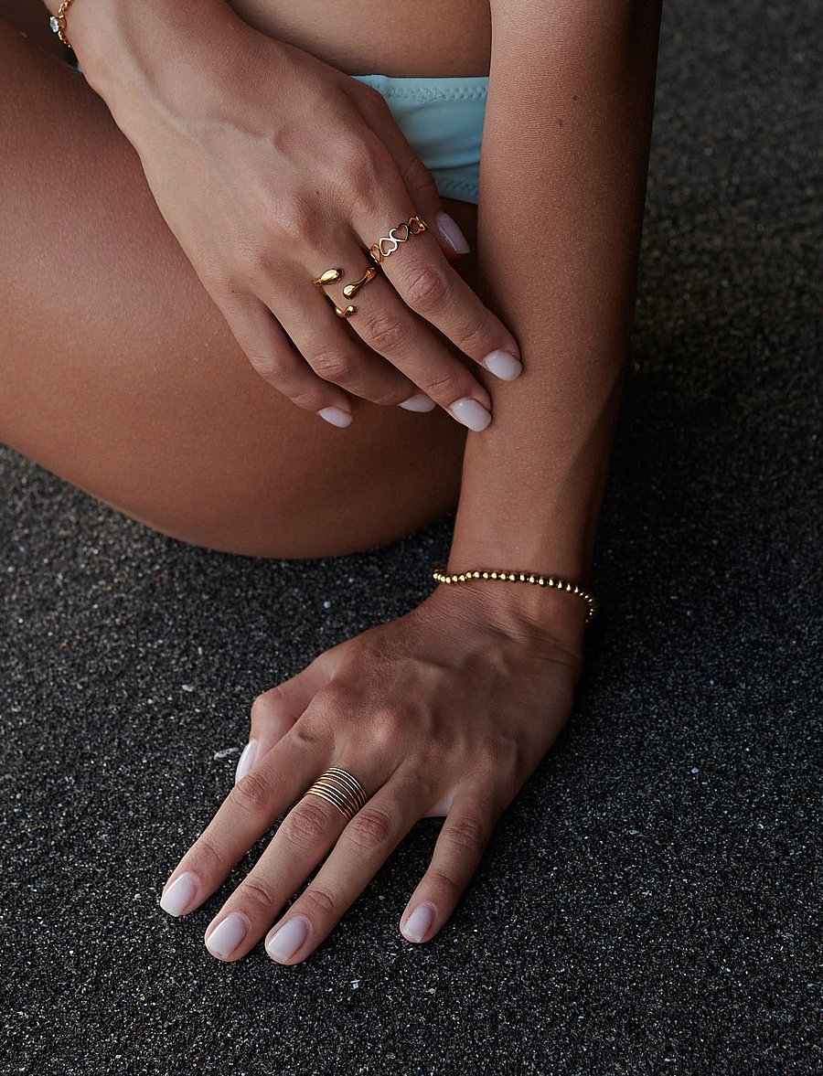Timi of Sweden - Clara - Claw Ring Stainless Steel - sormukset - gold - 0