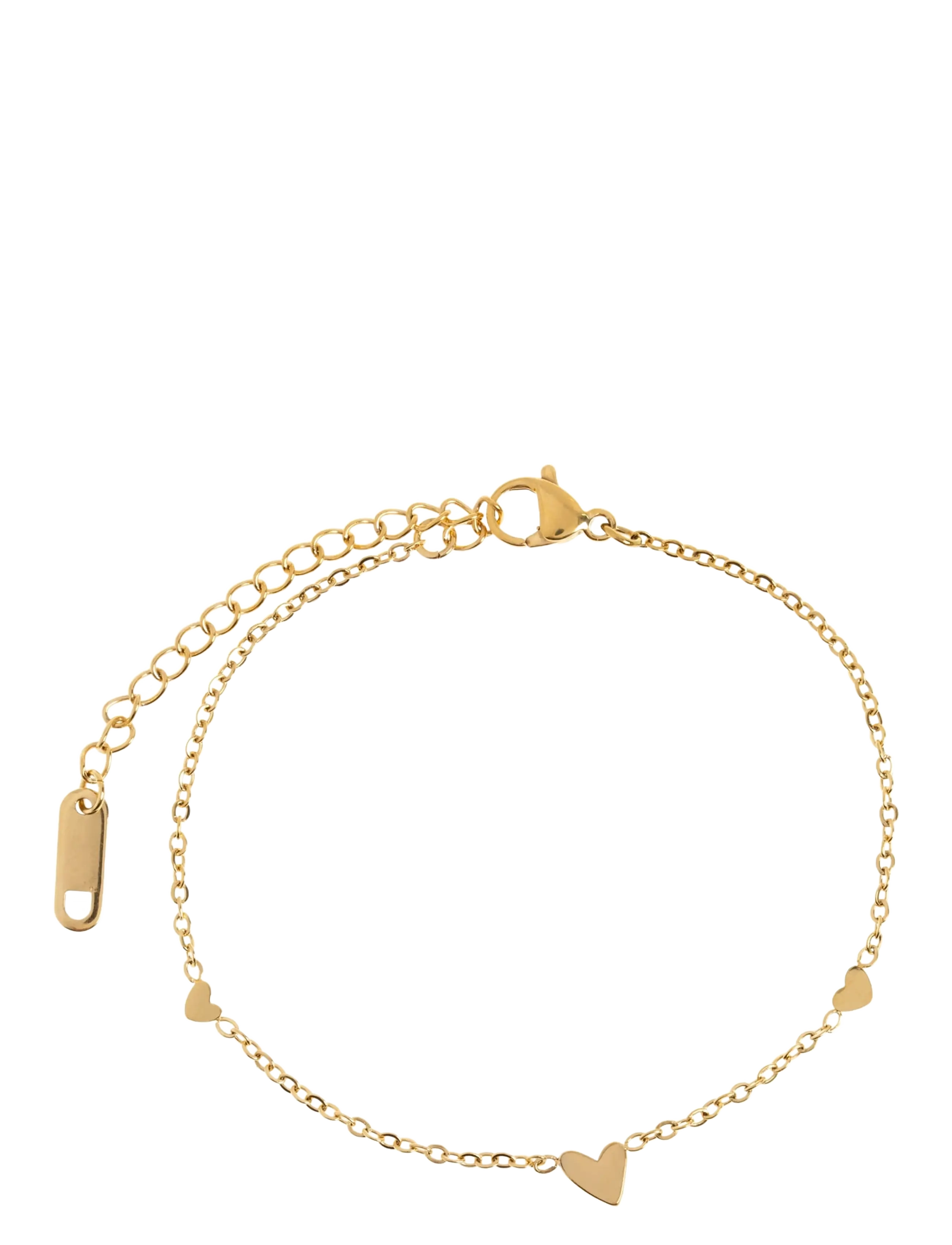 Timi of Sweden Sarah - 3 Small Hearts Bracelet Stainless Steel - Kvinnor - GOLD / gold