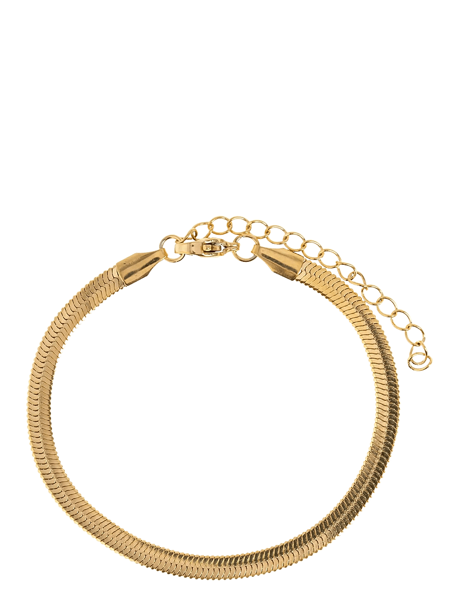 Timi of Sweden - Ivy - Snake Chain Bracelet Stainless Steel - grandininės apyrankės - gold - 1
