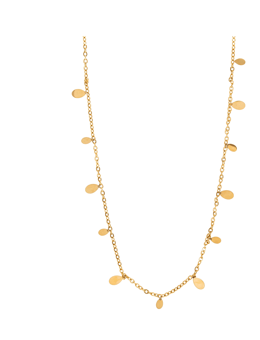 Timi of Sweden - Lia - Tiny Oval Necklace Stainless Steel - colliers chaîne - gold - 1