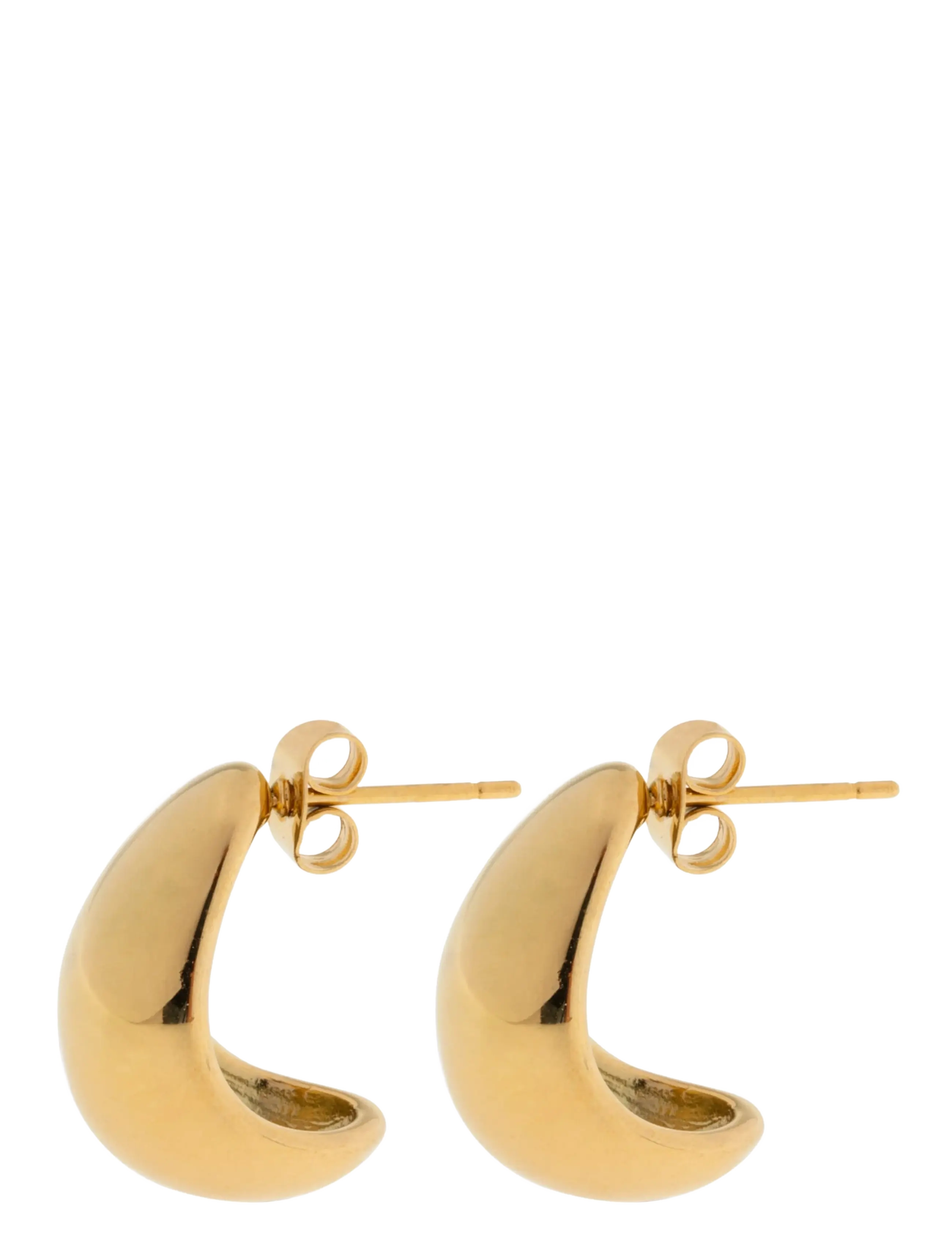Timi of Sweden Beaux - Classic Chunky Stud Earrings - Accessoires - GOLD / gold
