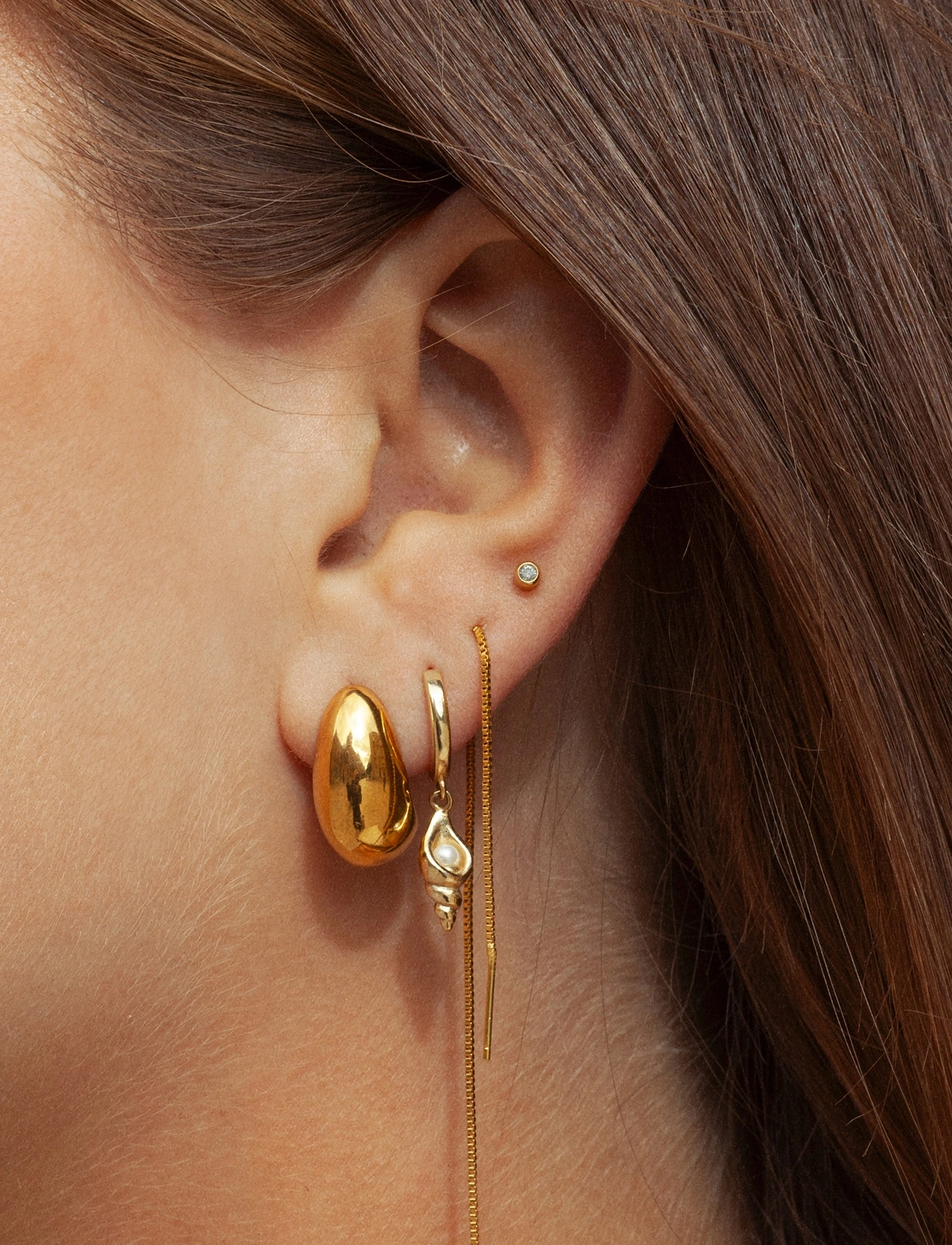Timi of Sweden Beaux Classic Chunky Stud Earrings örhängen dam – bild 7