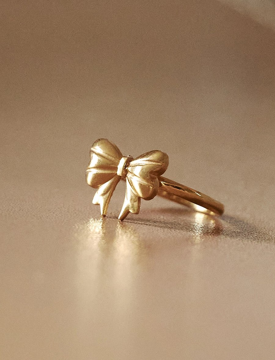 Timi of Sweden - Juliette - Bow Ring Stainless Steel - bagues - gold - 3