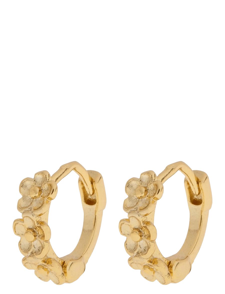 Timi of Sweden - Lupine - Flower Huggie Earrings - gold - 1