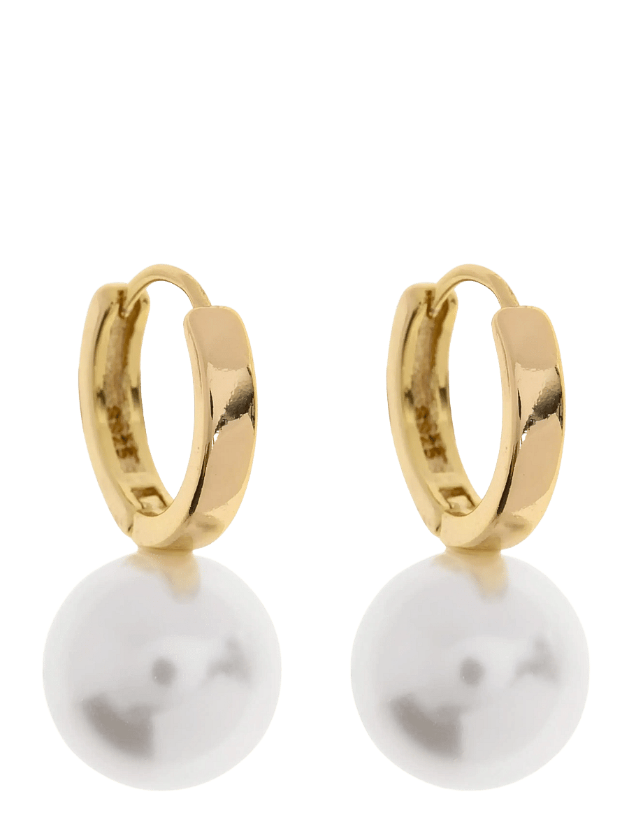 Timi of Sweden - Essie - Pearl Hoop Earrings - boucles d'oreilles en perles - gold - 1