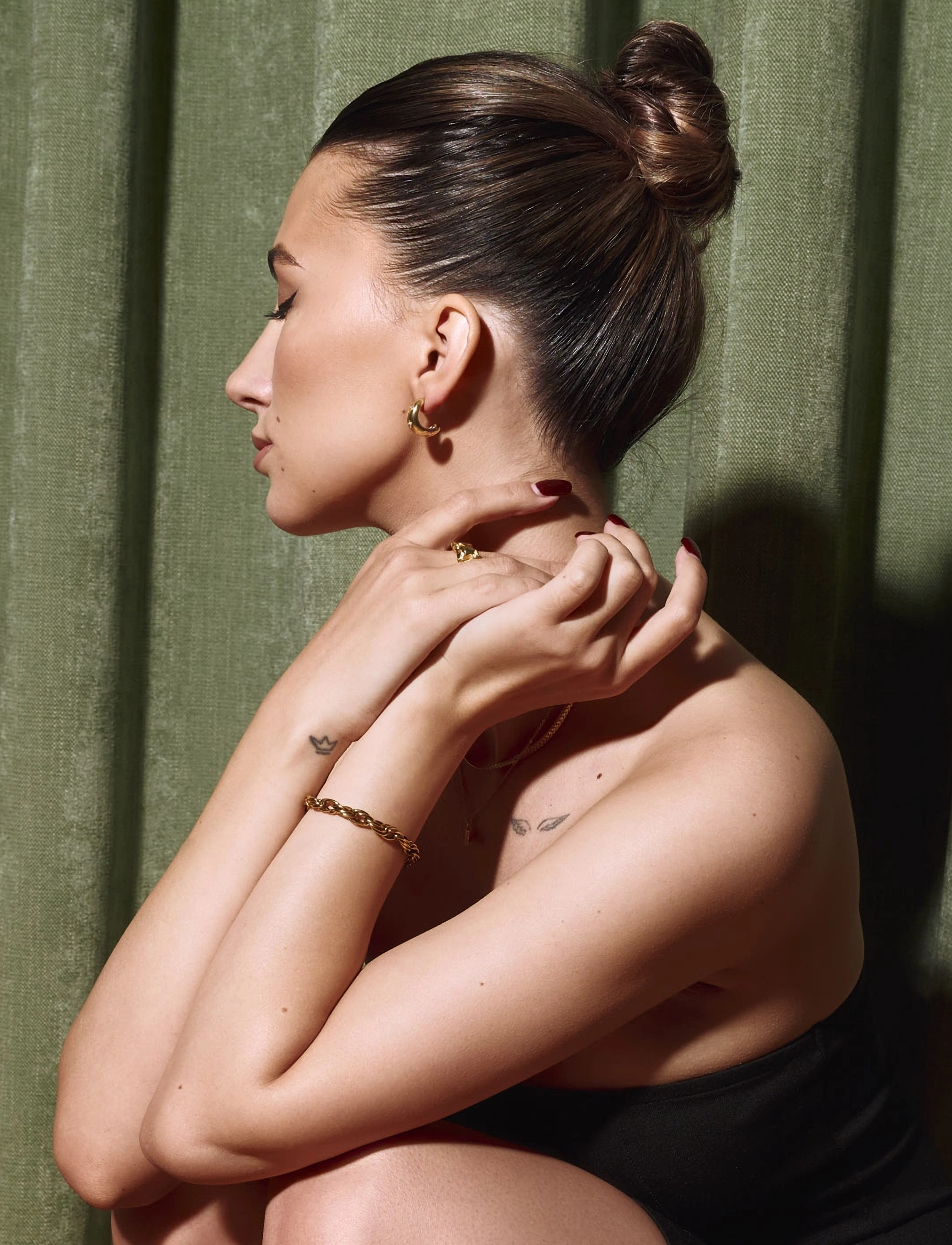 Timi of Sweden - Vilma - Crystal Hoop Earrings Stainless Steel - gold - 4