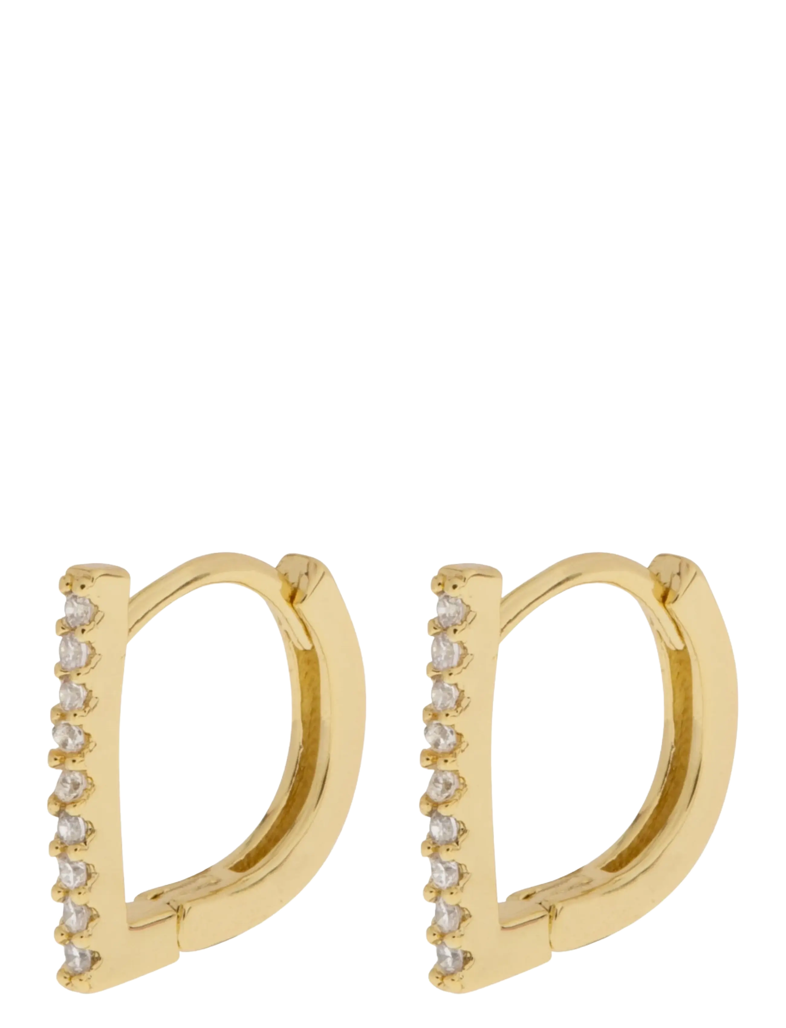 Timi of Sweden Ira - Crystal Bar Huggie - Øreringe - GOLD / gold