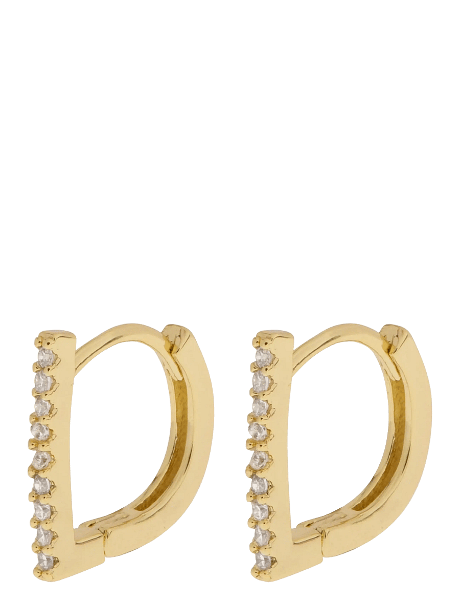 Timi of Sweden - Ira - Crystal Bar Huggie - gold - 0
