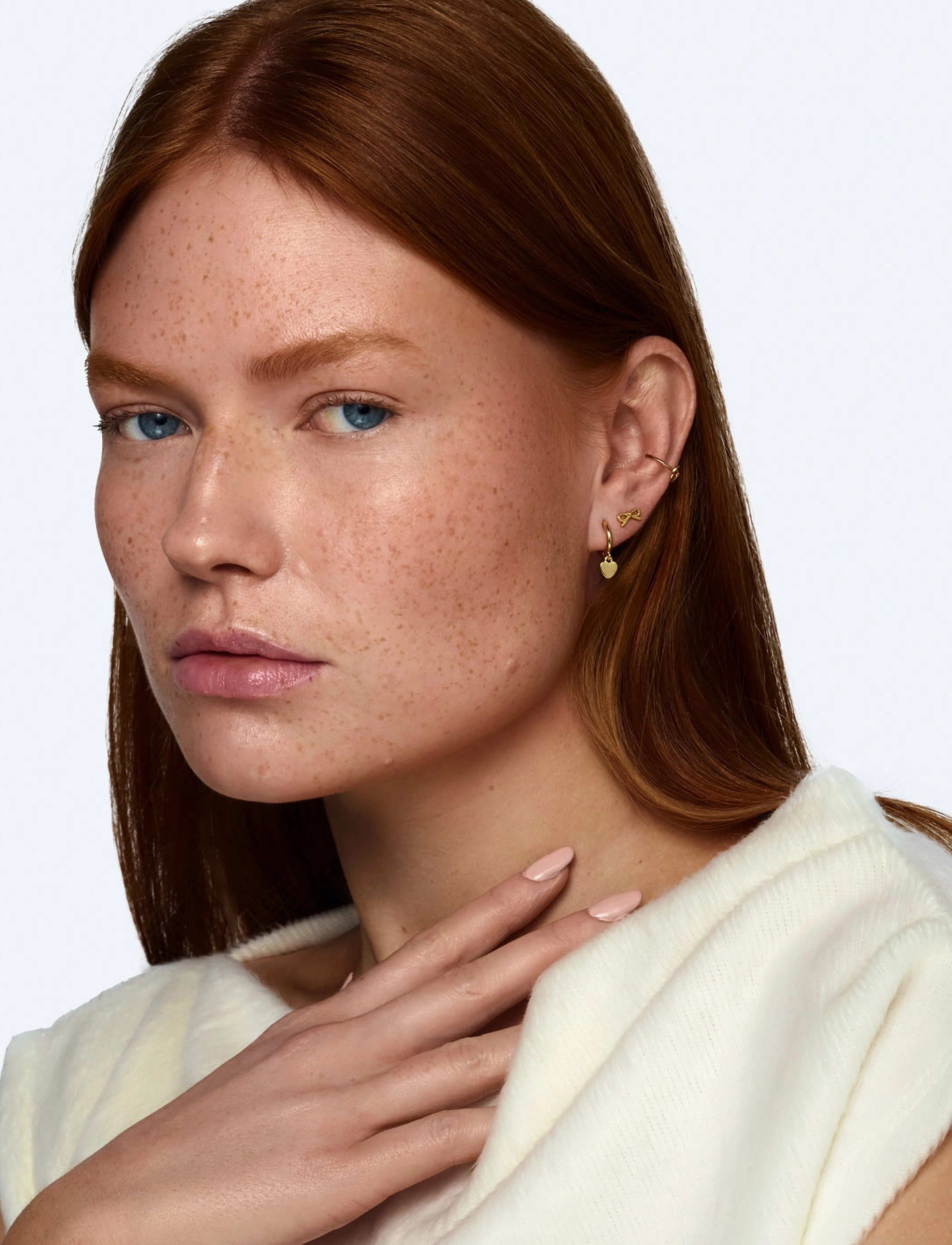 Sutton Classic Heart Hoop Earrings 3