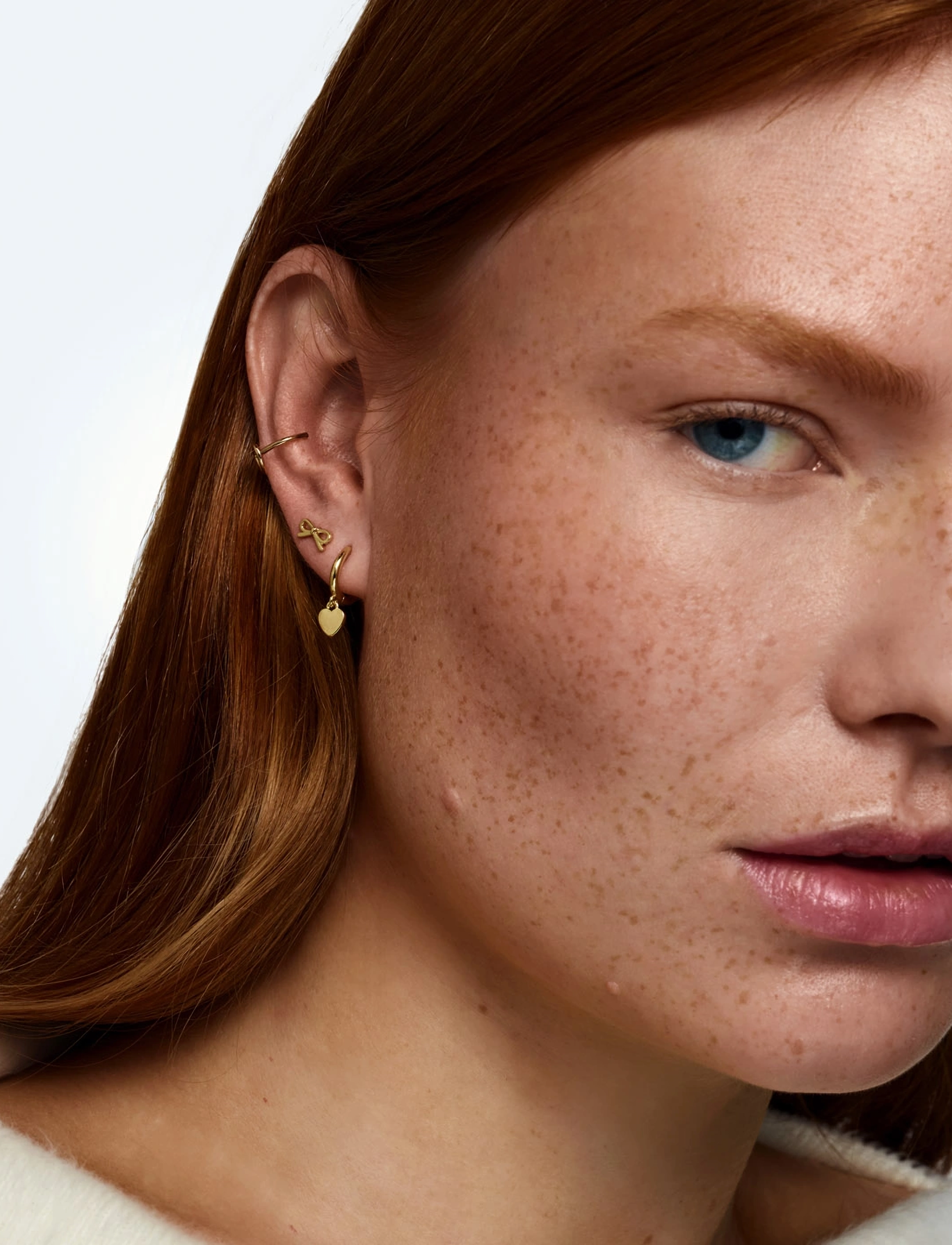 Sutton Classic Heart Hoop Earrings 5