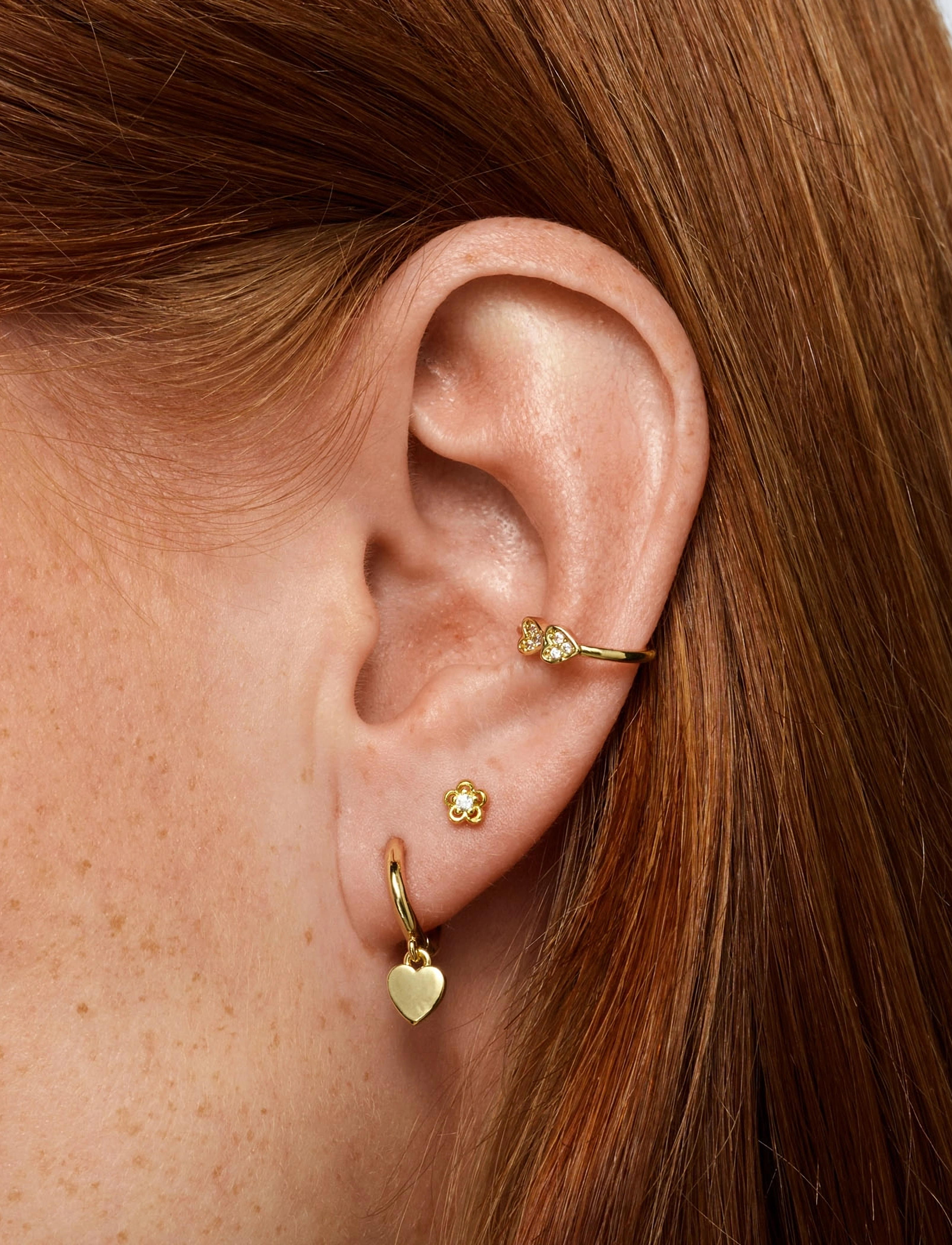 Sutton Classic Heart Hoop Earrings 8
