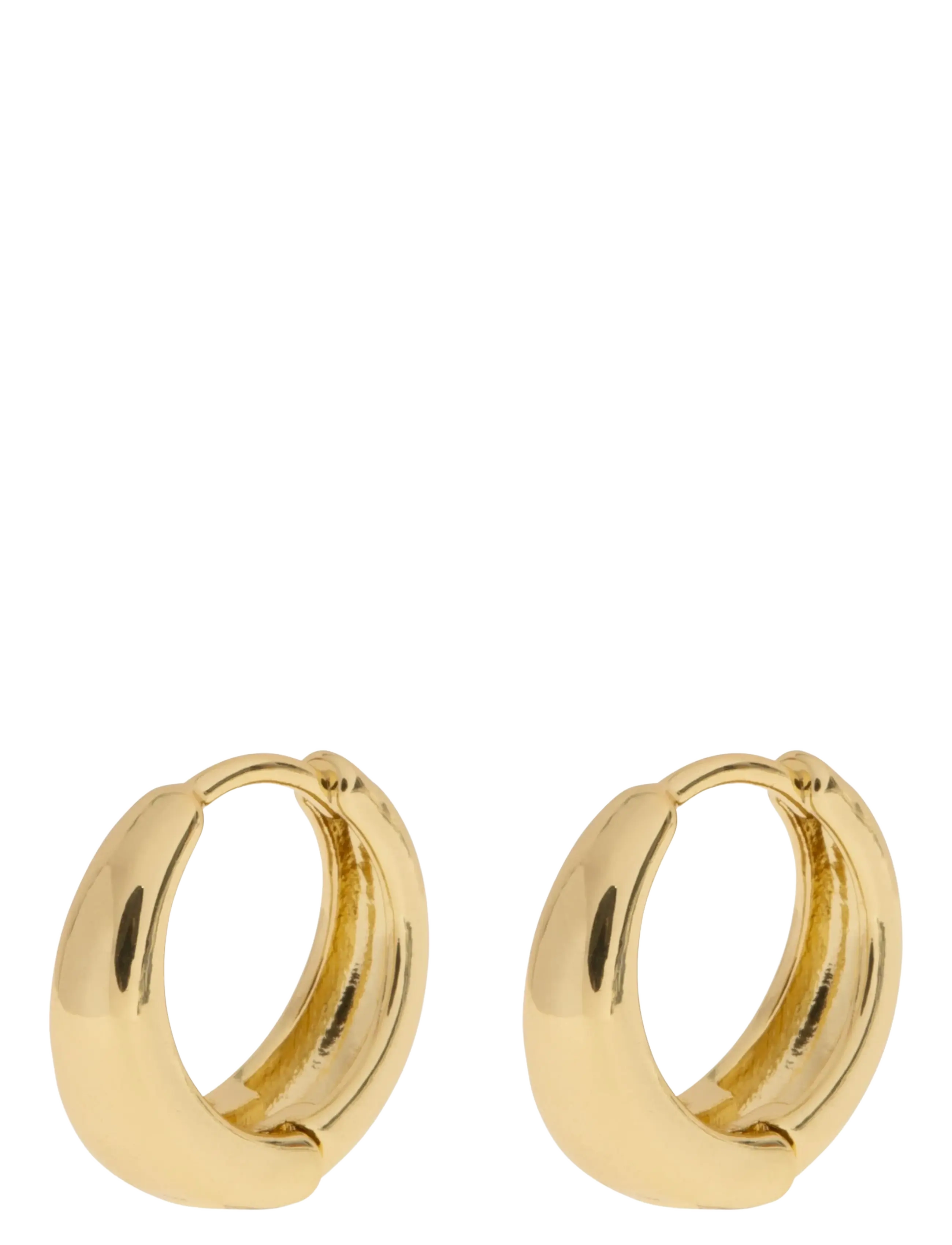 Timi of Sweden Faye - Classic Wide Hoop Earrings - Øreringe - GOLD / gold