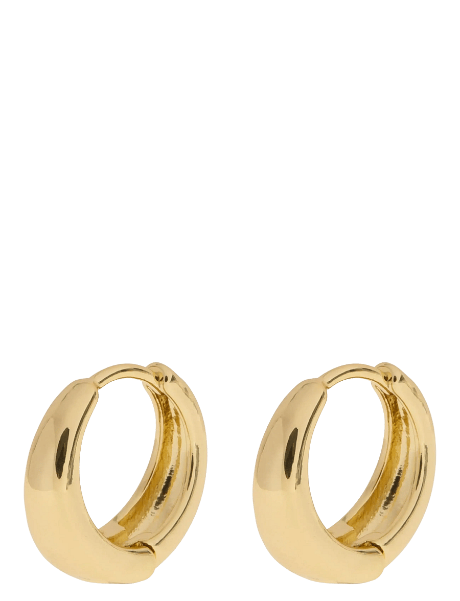 Timi of Sweden - Faye - Classic Wide Hoop Earrings - Gold - rõngad - gold - 1