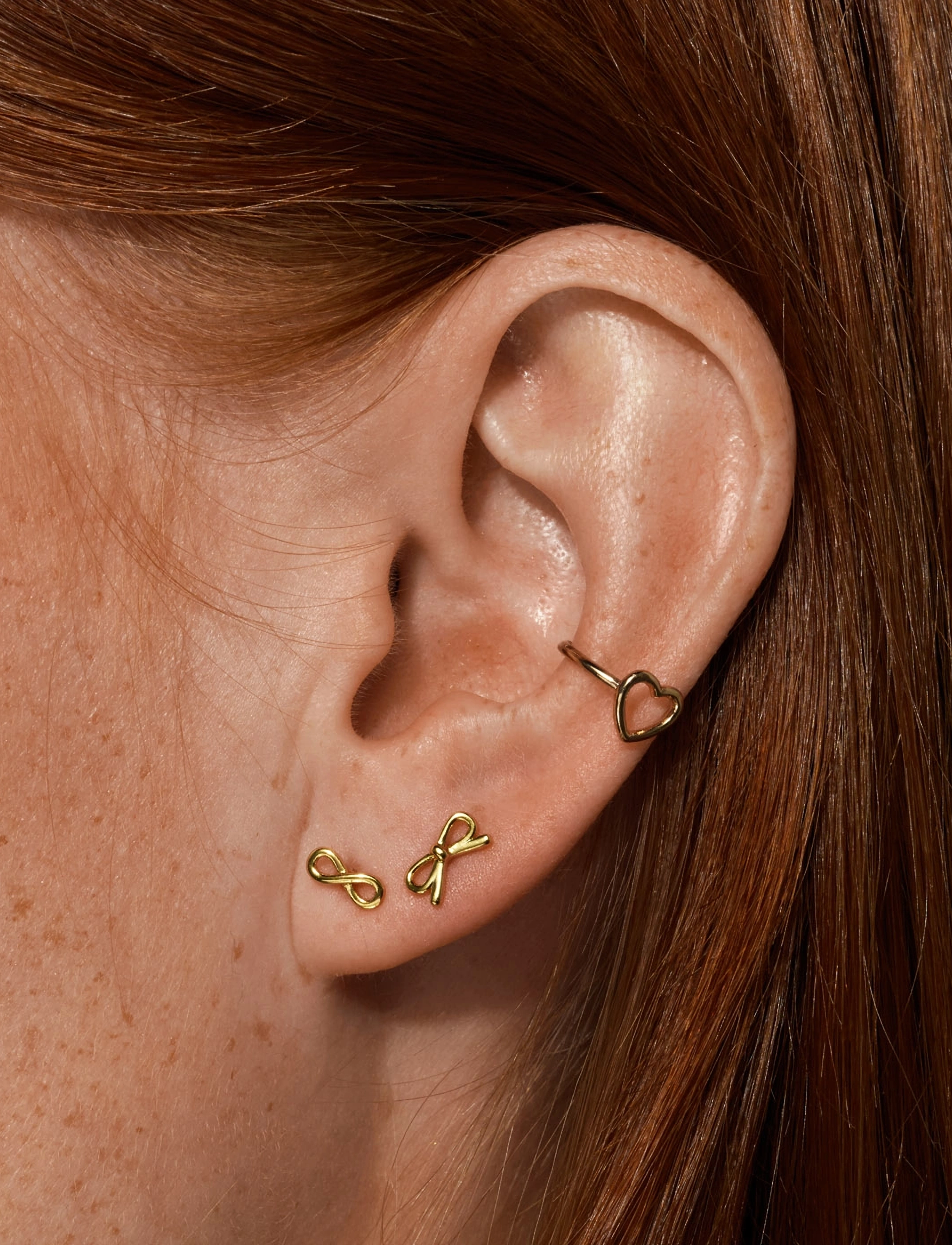 Timi of Sweden - Juliette - Small Bow Stud Earrings - studs örhängen - gold - 4