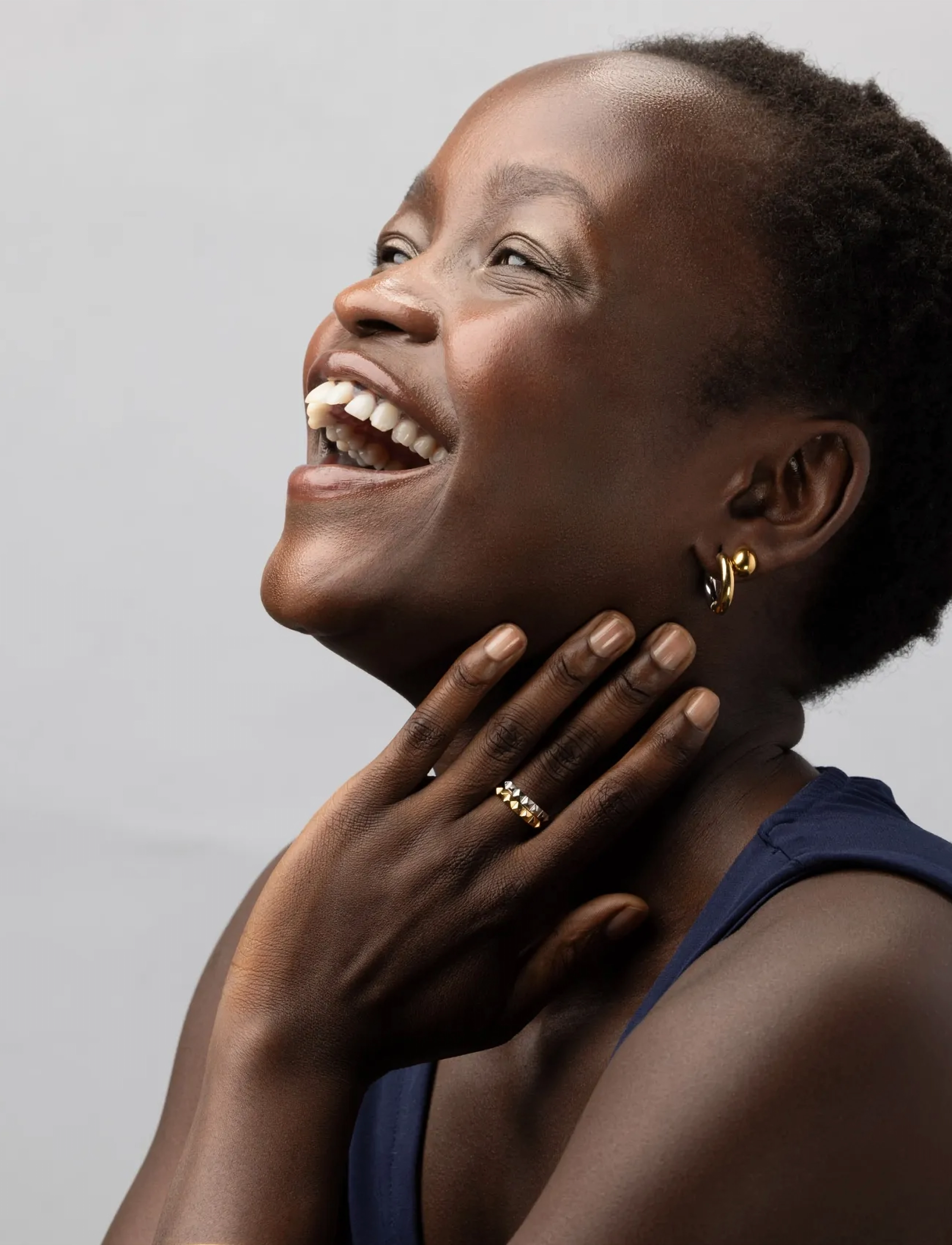 Timi of Sweden Lyn - Gold and Silver Duo Hoop Earrings Stainless Steel - Konfirmation - MIXED / gold