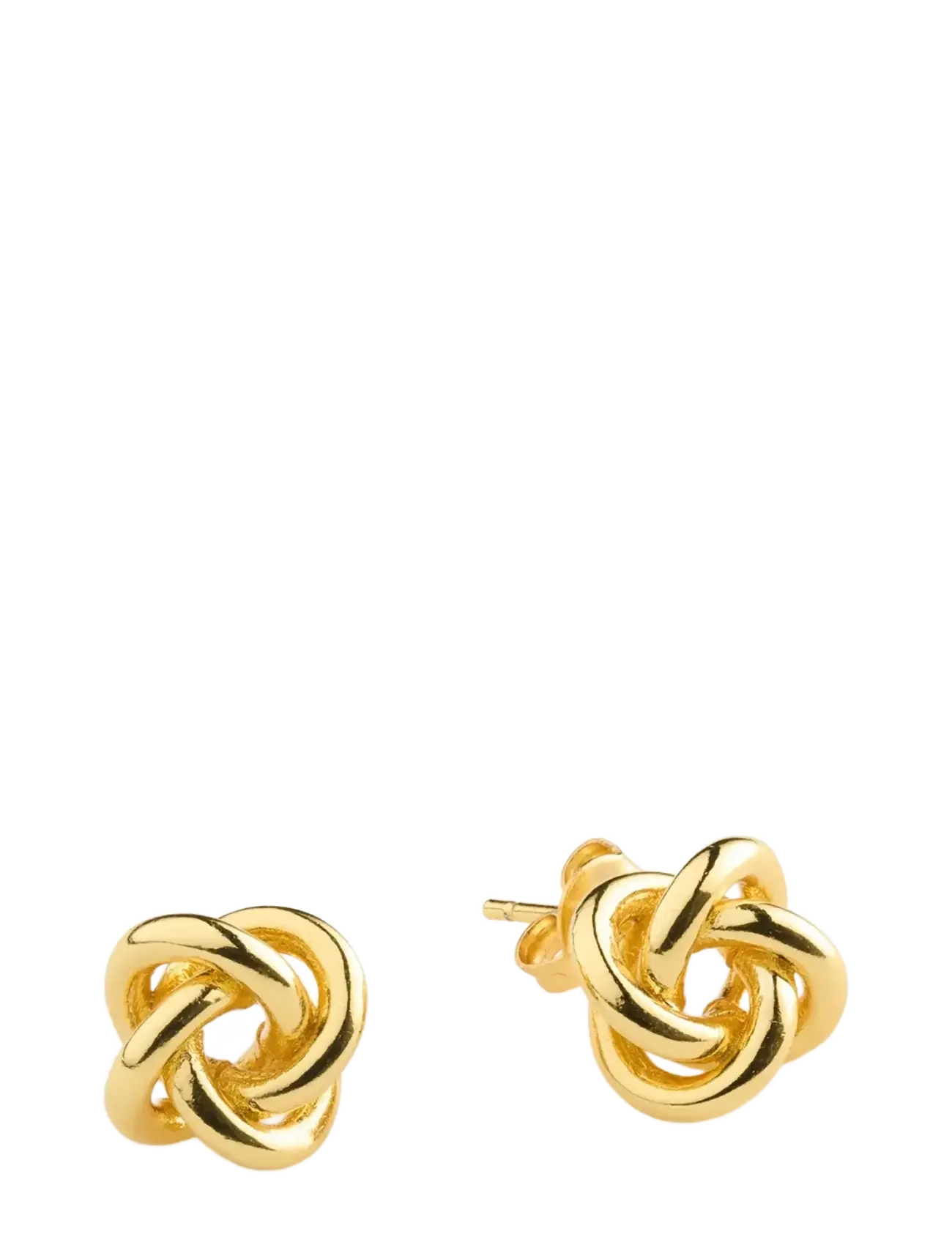 Timi of Sweden Edith - Mini Knot Stud Earrings, One Size, Gold, Øreringe > Ørestikker, Dame