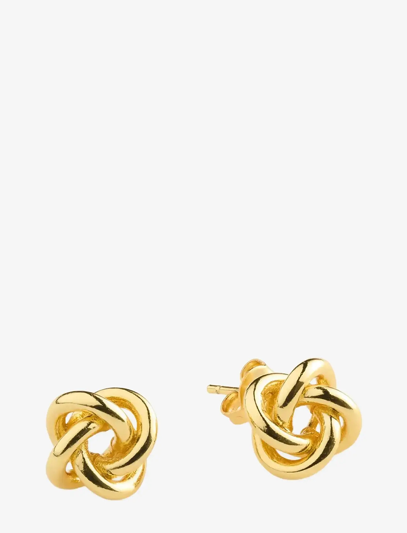 Timi of Sweden - Edith - Mini Knot Stud Earrings - studs örhängen - gold - 0