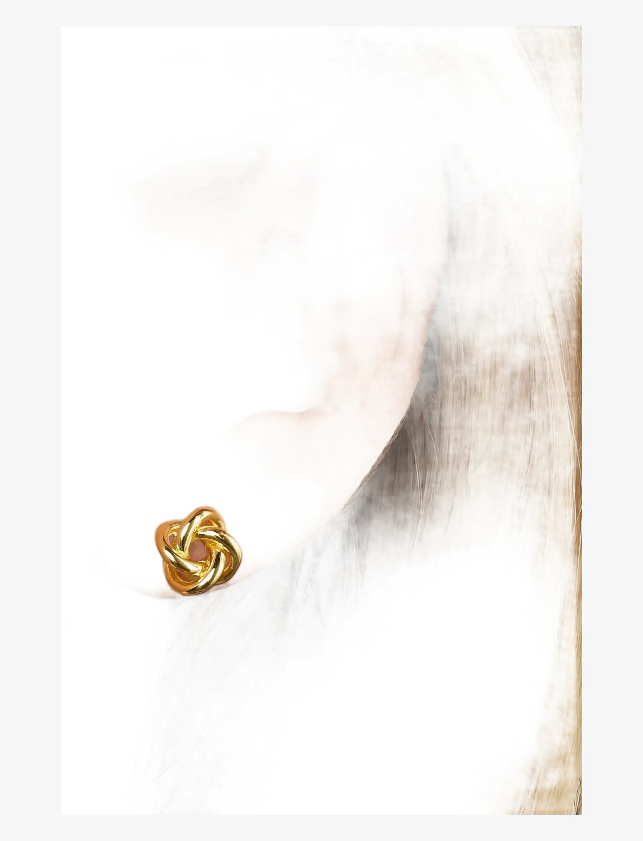 Timi of Sweden - Edith - Mini Knot Stud Earrings - studs örhängen - gold - 2