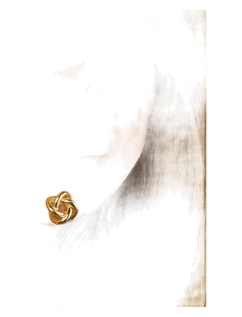 Timi of Sweden - Edith - Mini Knot Stud Earrings - naastkõrvarõngad - gold - 2