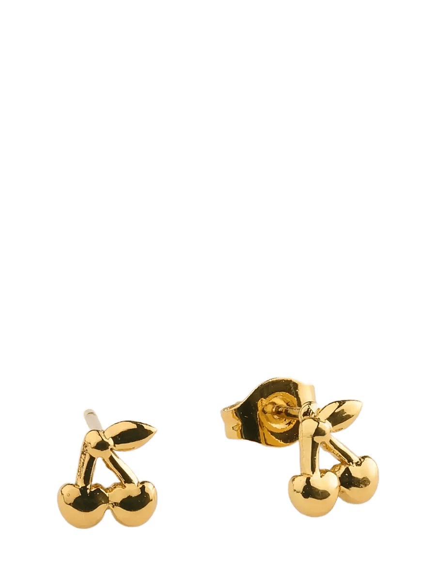 Timi of Sweden - Amour - Cherry Stud Earrings Stainless Steel - gold - 1