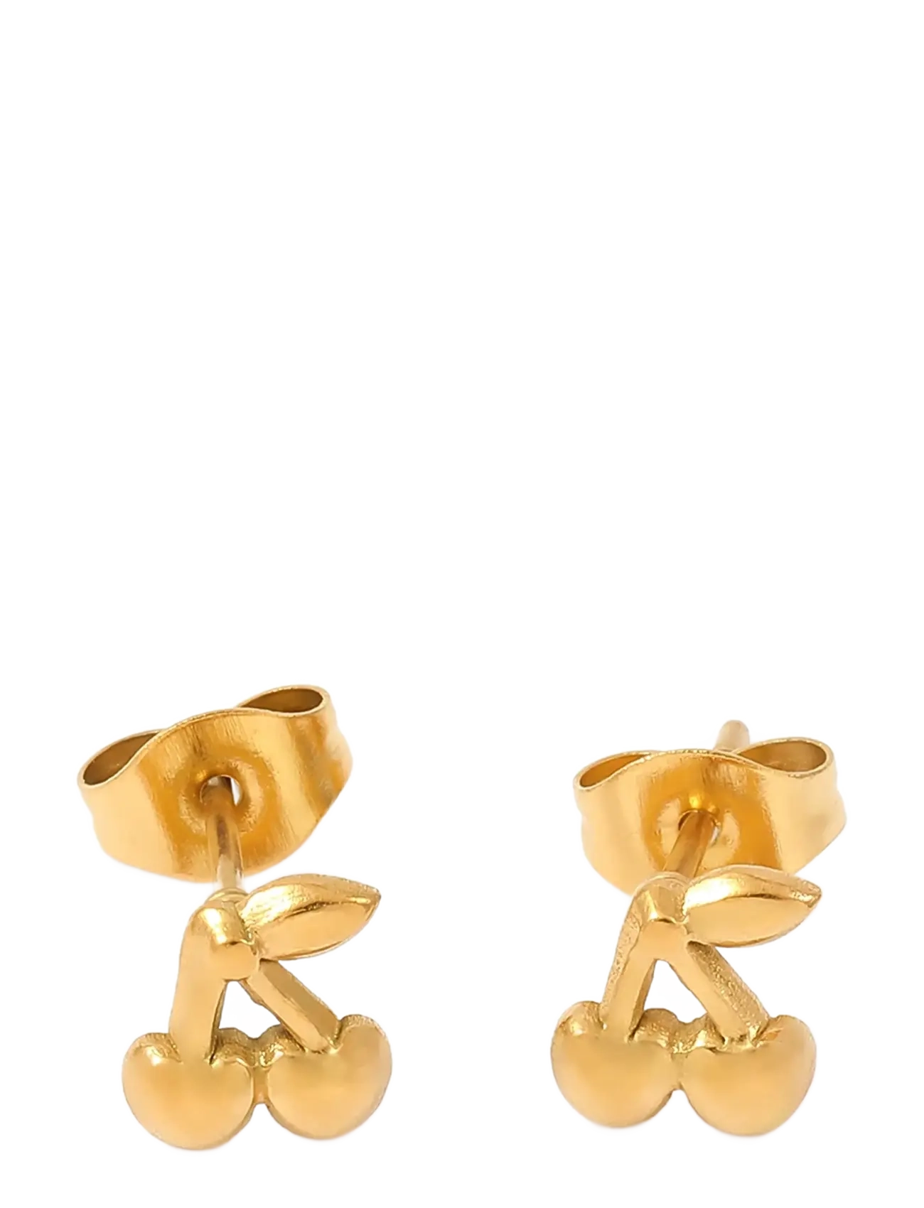 Timi of Sweden - Amour - Cherry Stud Earrings Stainless Steel - gold - 2