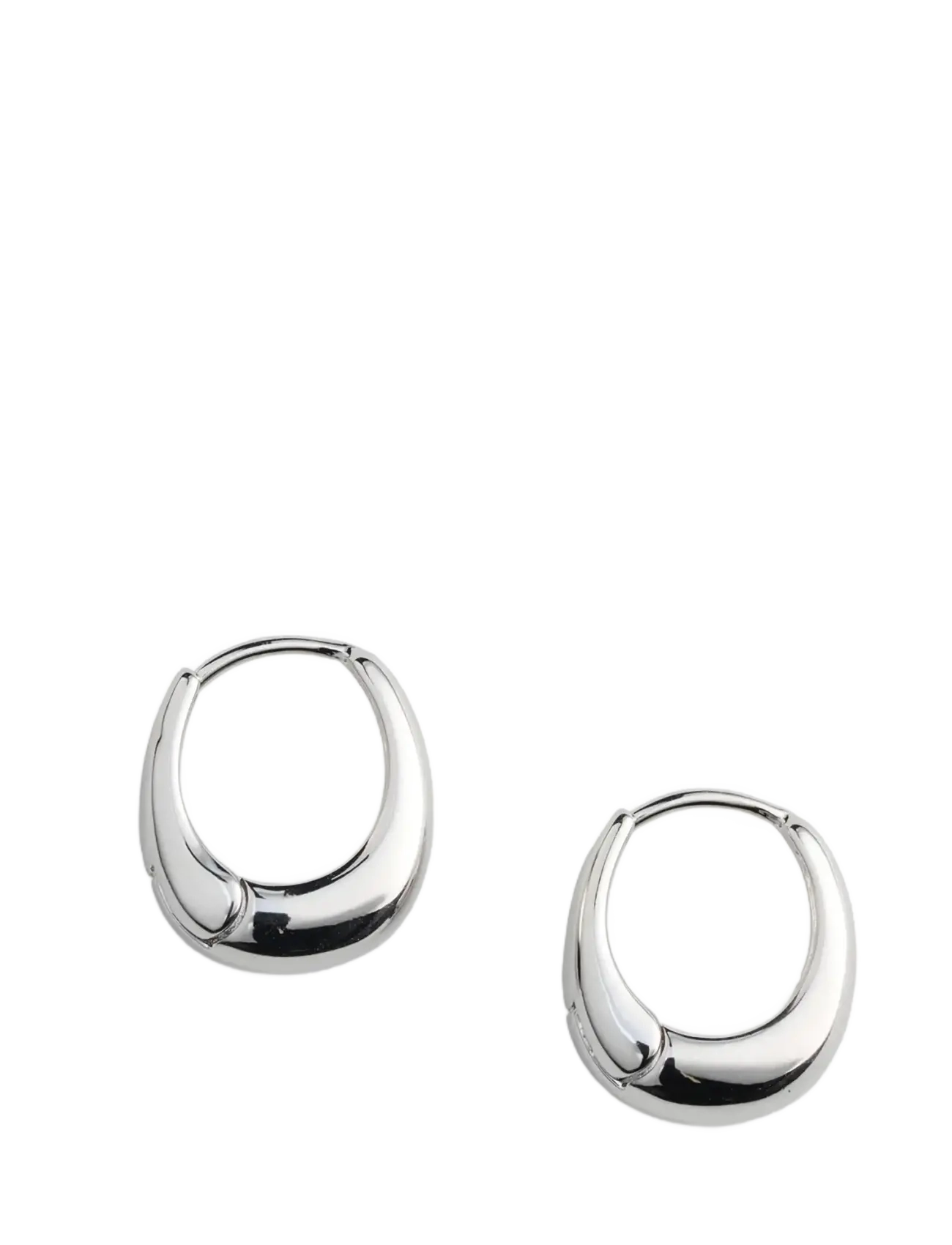 Timi of Sweden Hedvig - Classic Wide Hoop Earrings Stainless Steel - Hverdags stil - SILVER / silver