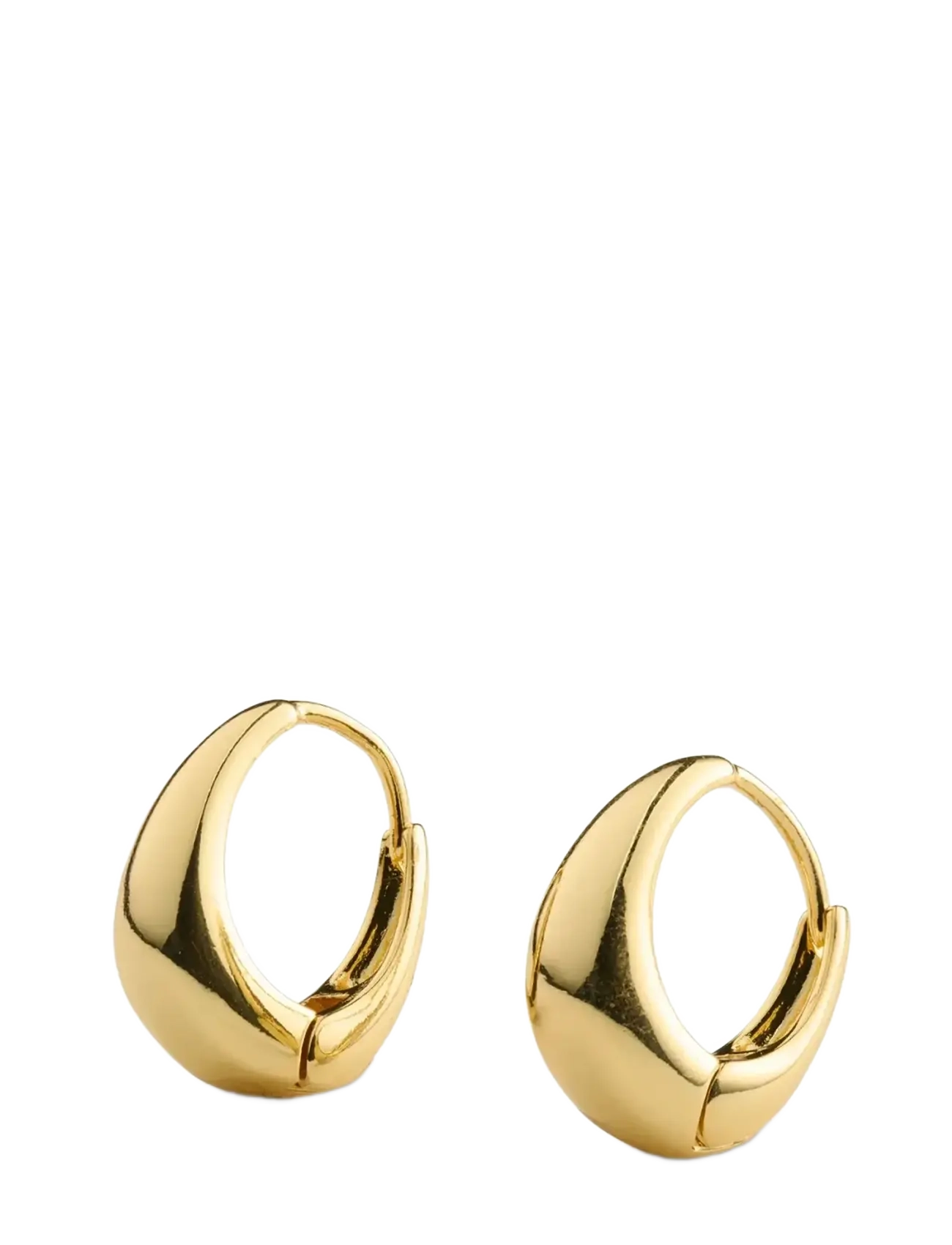 Timi of Sweden Hedvig - Classic Wide Hoop Earrings Stainless Steel - Hoops - GOLD / gold